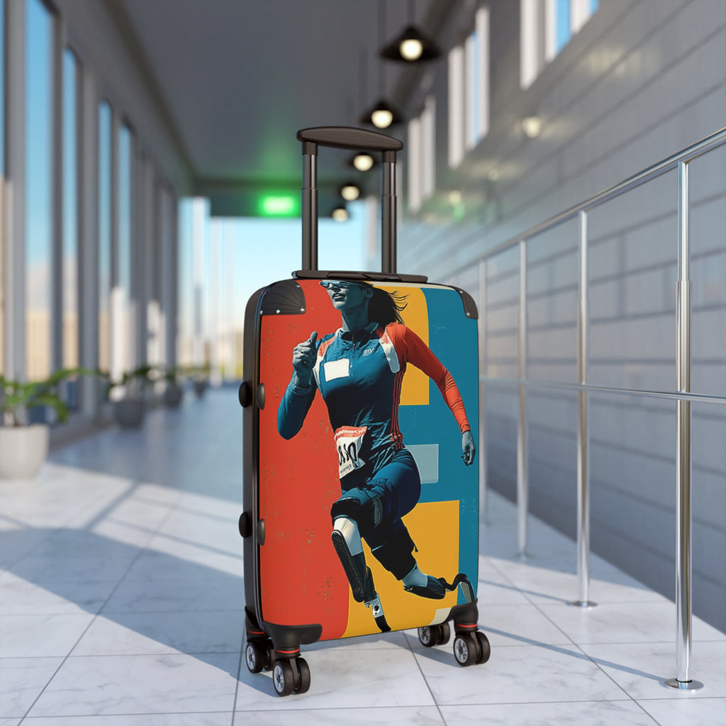 Wheelchair Course Athlete Suitcase - Travel Gear for Adaptive Sports, Unique Luggage, Inspirational Gift, Mobility Travel, Adventure Bag