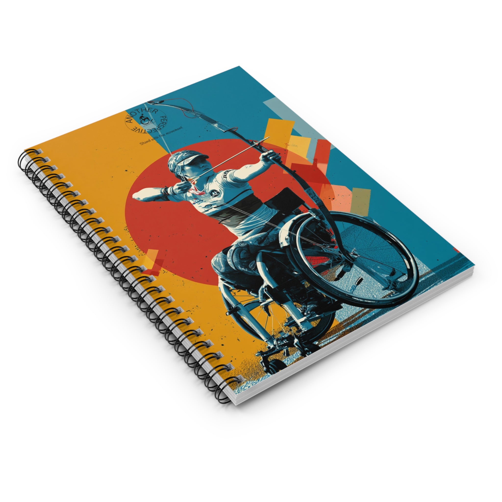 Inspirational Spiral Notebook Archery - Empowering Artwork, Ideal for Goal-Setting, Journaling, Gifts for Athletes, Rehab Tools, Women's Empowerment