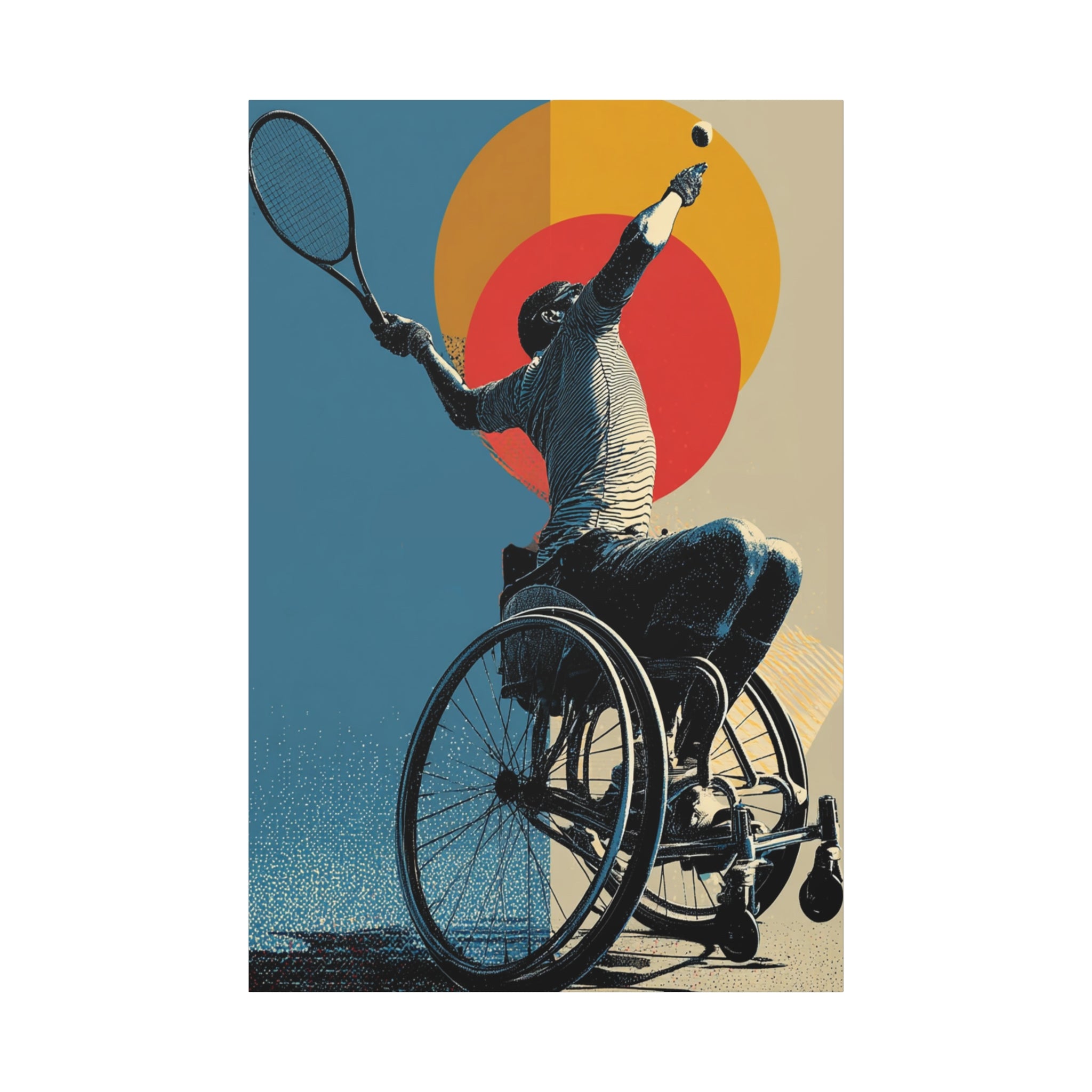 Empowering Wheelchair Tennis Canvas Art, Inspirational Wall Decor, Motivational Home Decor, Unique Gift for Sports Enthusiasts, [...]
