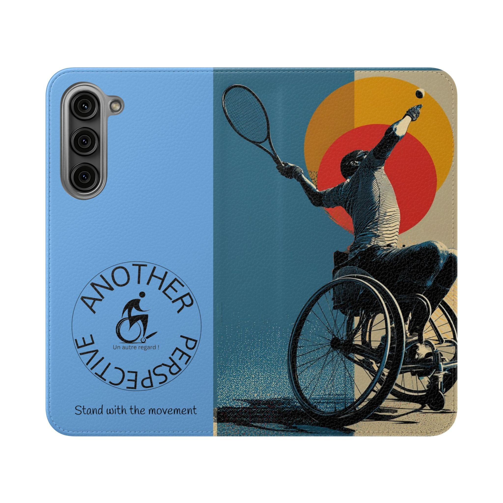 Sporty Flip Case for Athletes Tennis, Phone Wallet Cover, Stylish Mobile Case, Perfect Gift for Sports Fans, Functional Design