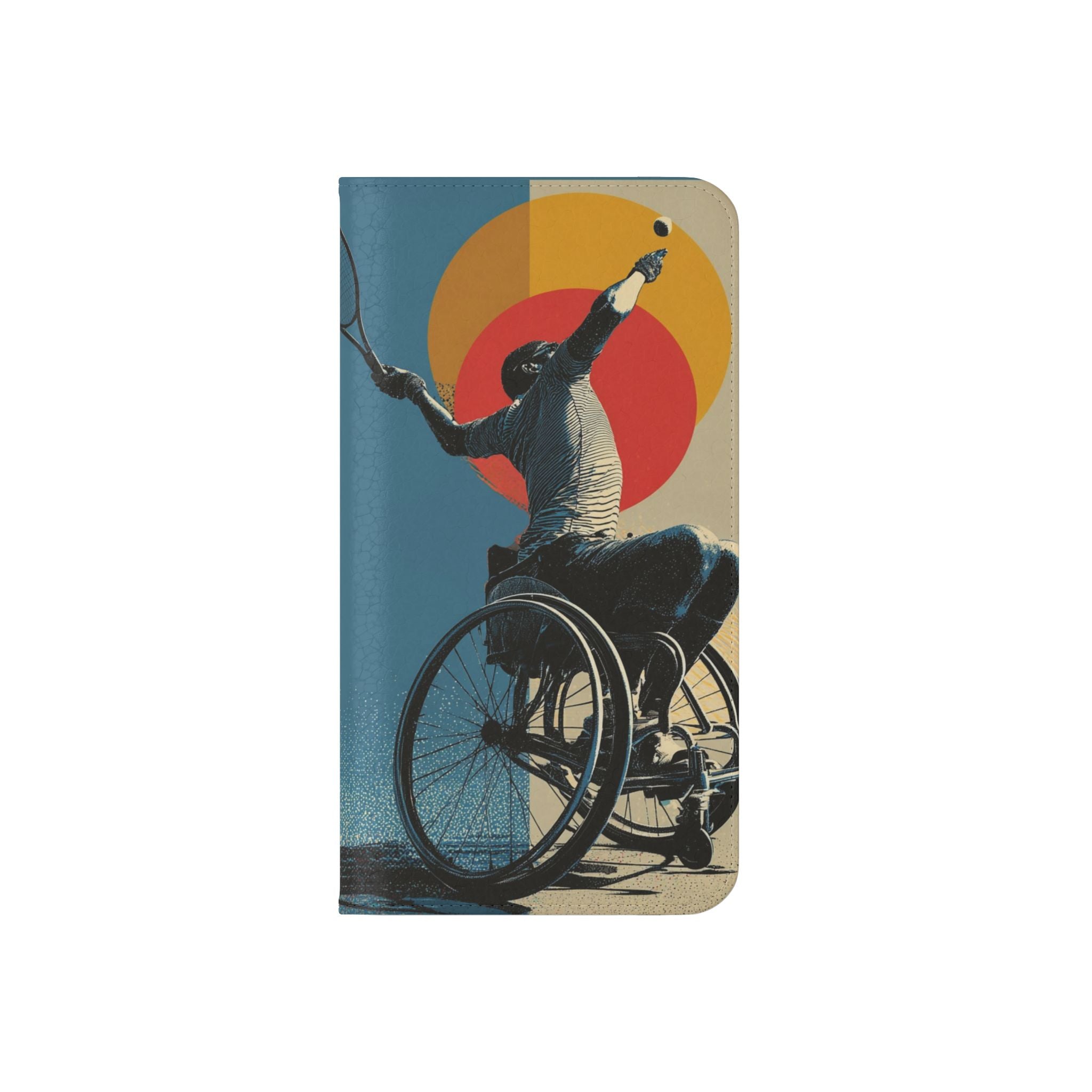 Sporty Flip Case for Athletes Tennis, Phone Wallet Cover, Stylish Mobile Case, Perfect Gift for Sports Fans, Functional Design