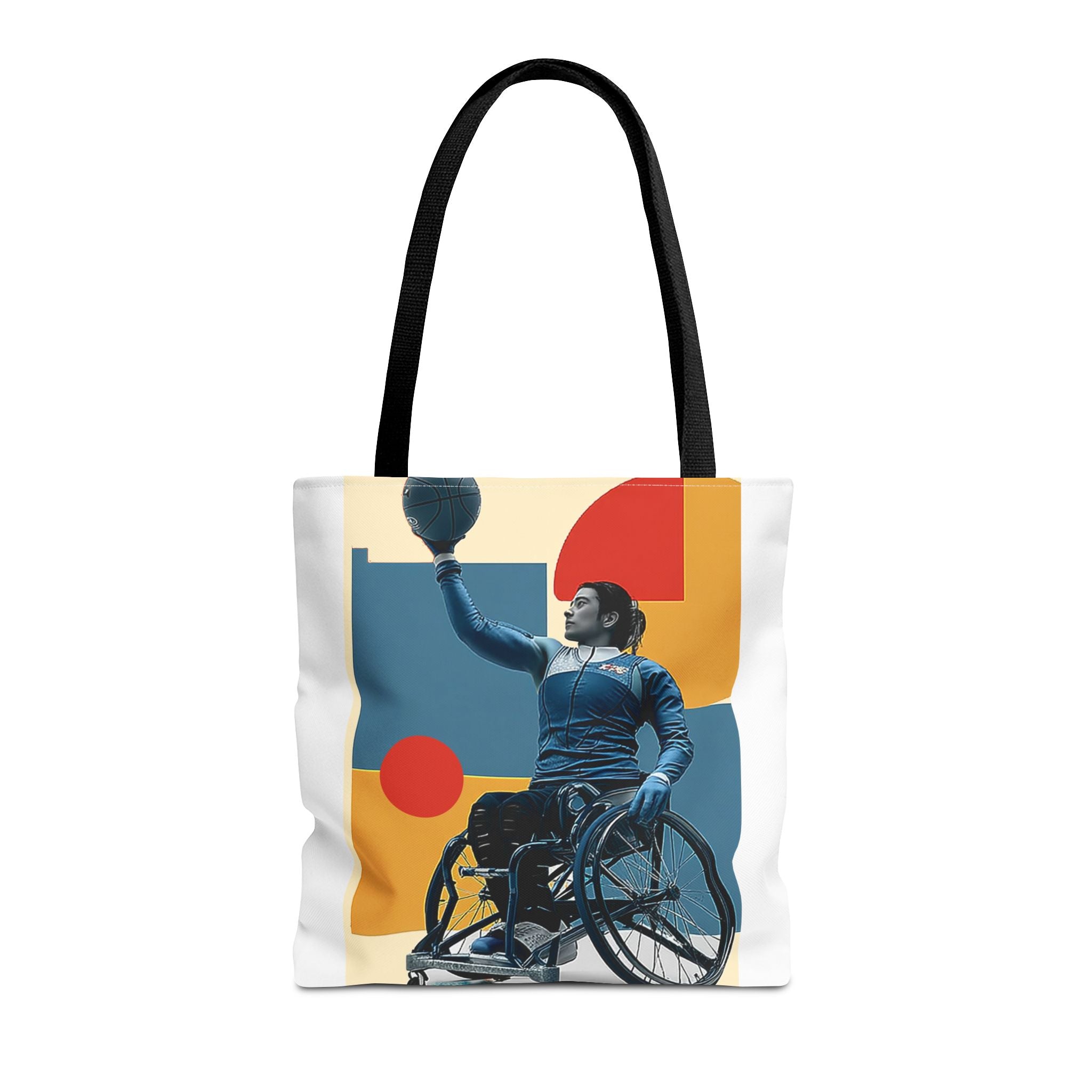 Inspirational Wheelchair Sports Tote Bag | Motivational Gym Bag, Everyday Use, Eco-Friendly Gift, Unique Sporty Design
