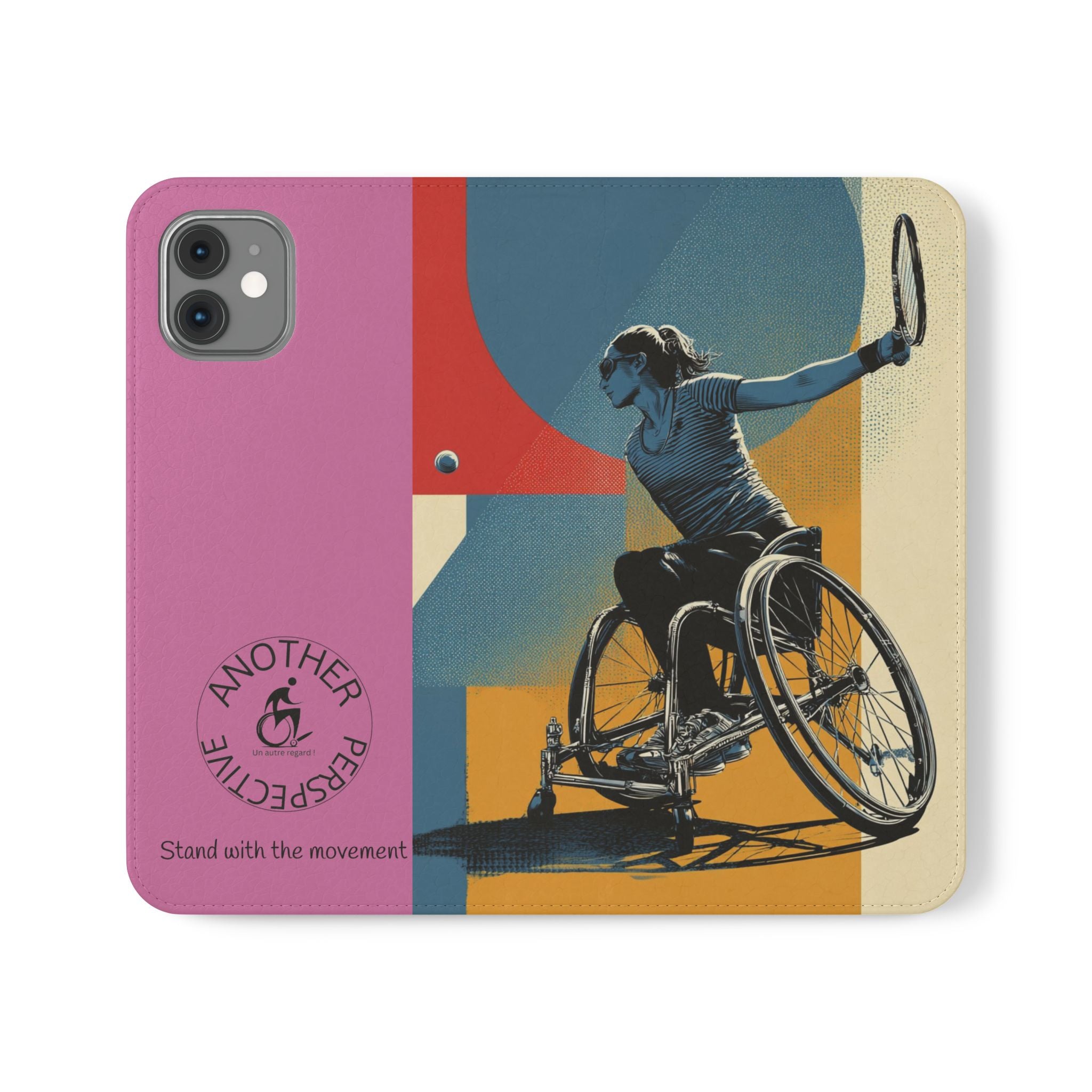 Sporty Flip Case for Athletes Tennis, Phone Wallet Cover, Stylish Mobile Case, Perfect Gift for Sports Fans, Functional Design
