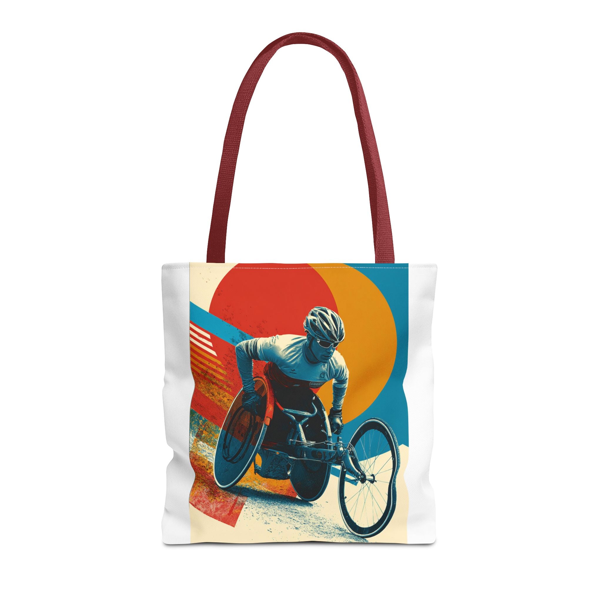 Inspirational Wheelchair Sports Tote Bag | Motivational Gym Bag, Everyday Use, Eco-Friendly Gift, Unique Sporty Design