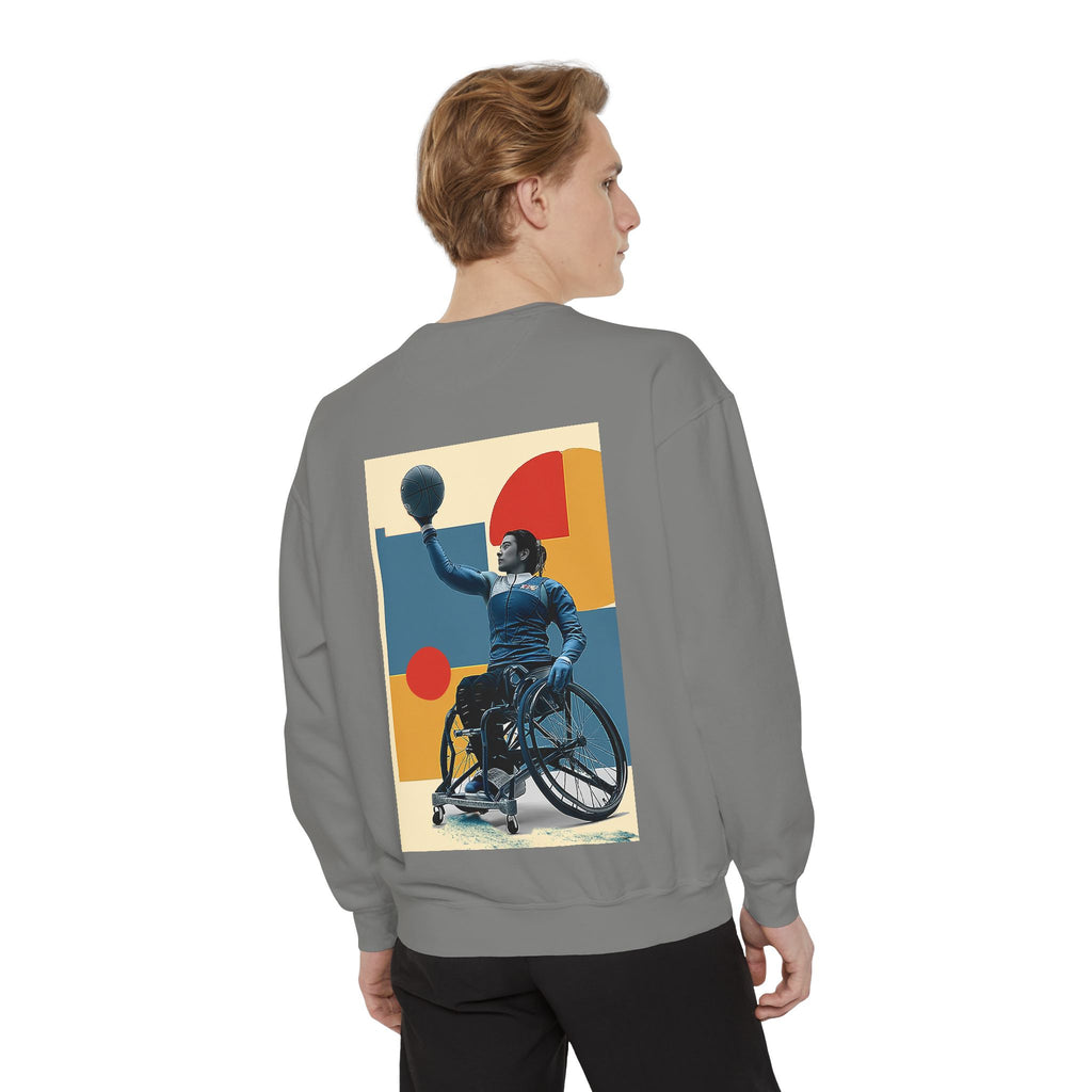 Inspirational Unisex Sweatshirt - Motivational Sports Basket Design | Perfect for Coaches, Athletes, Gifts, Casual Wear, and Events