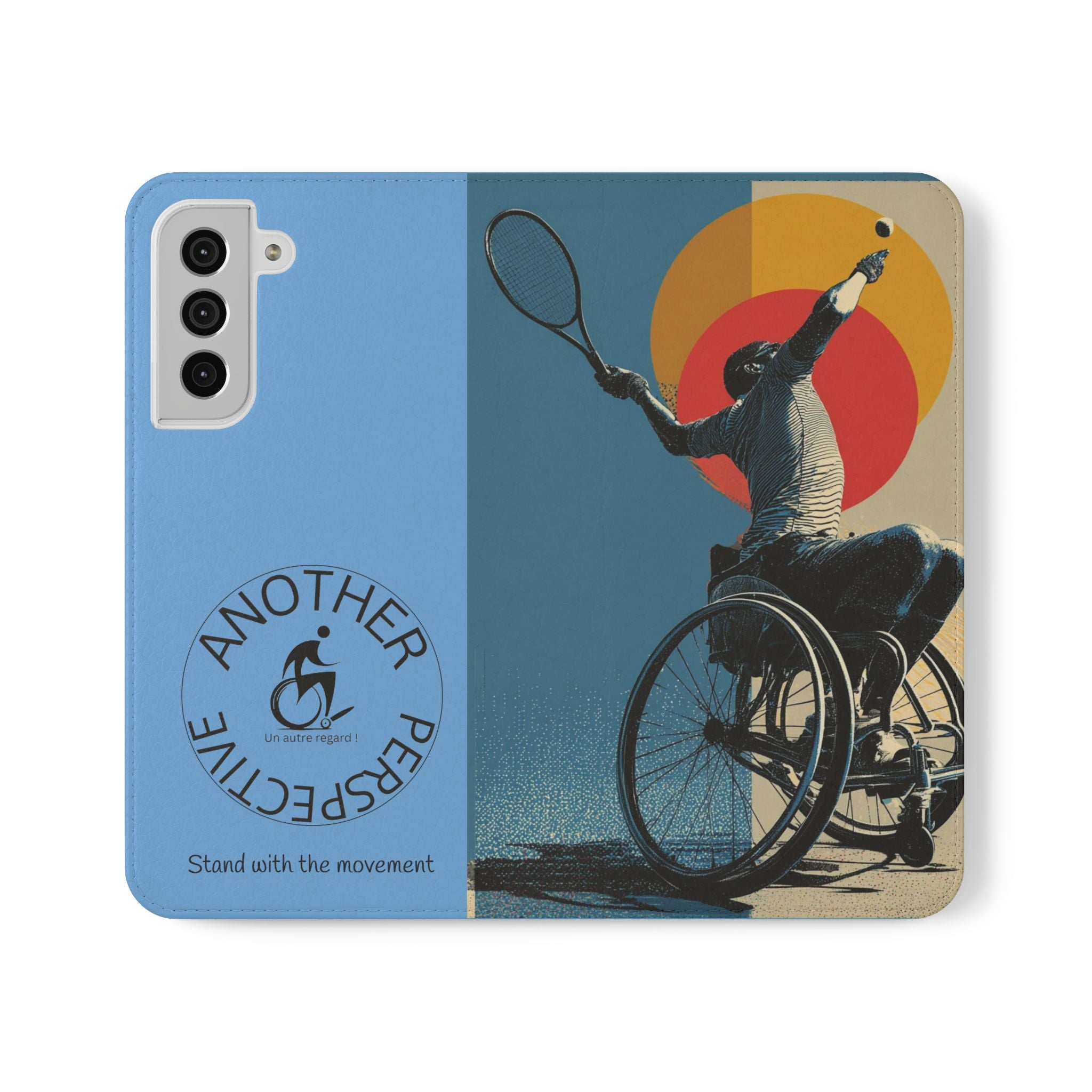 Sporty Flip Case for Athletes Tennis, Phone Wallet Cover, Stylish Mobile Case, Perfect Gift for Sports Fans, Functional Design