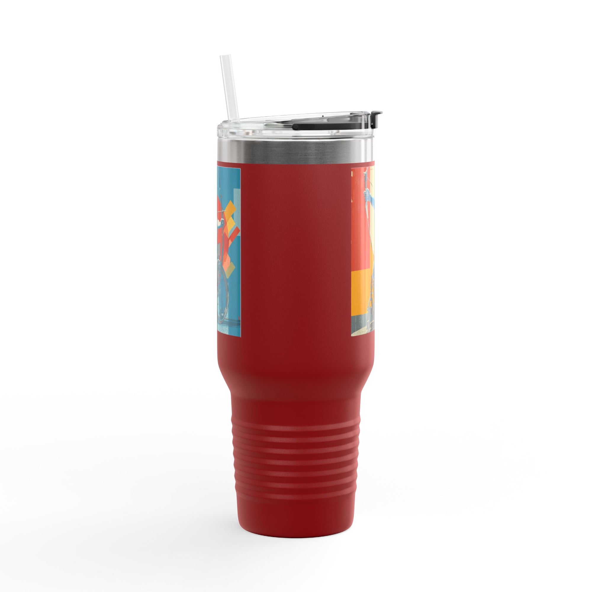 Vibrant Insulated Travel Mug for On-the-Go Coffee Lovers, Motivational Mug, Daily Hydration, Sports Enthusiast Gift