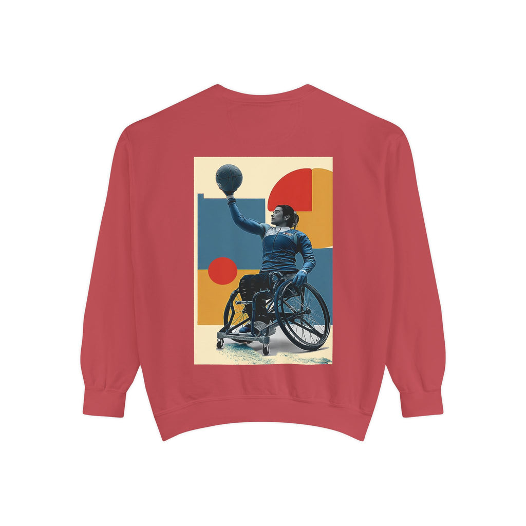 Inspirational Unisex Sweatshirt - Motivational Sports Basket Design | Perfect for Coaches, Athletes, Gifts, Casual Wear, and Events