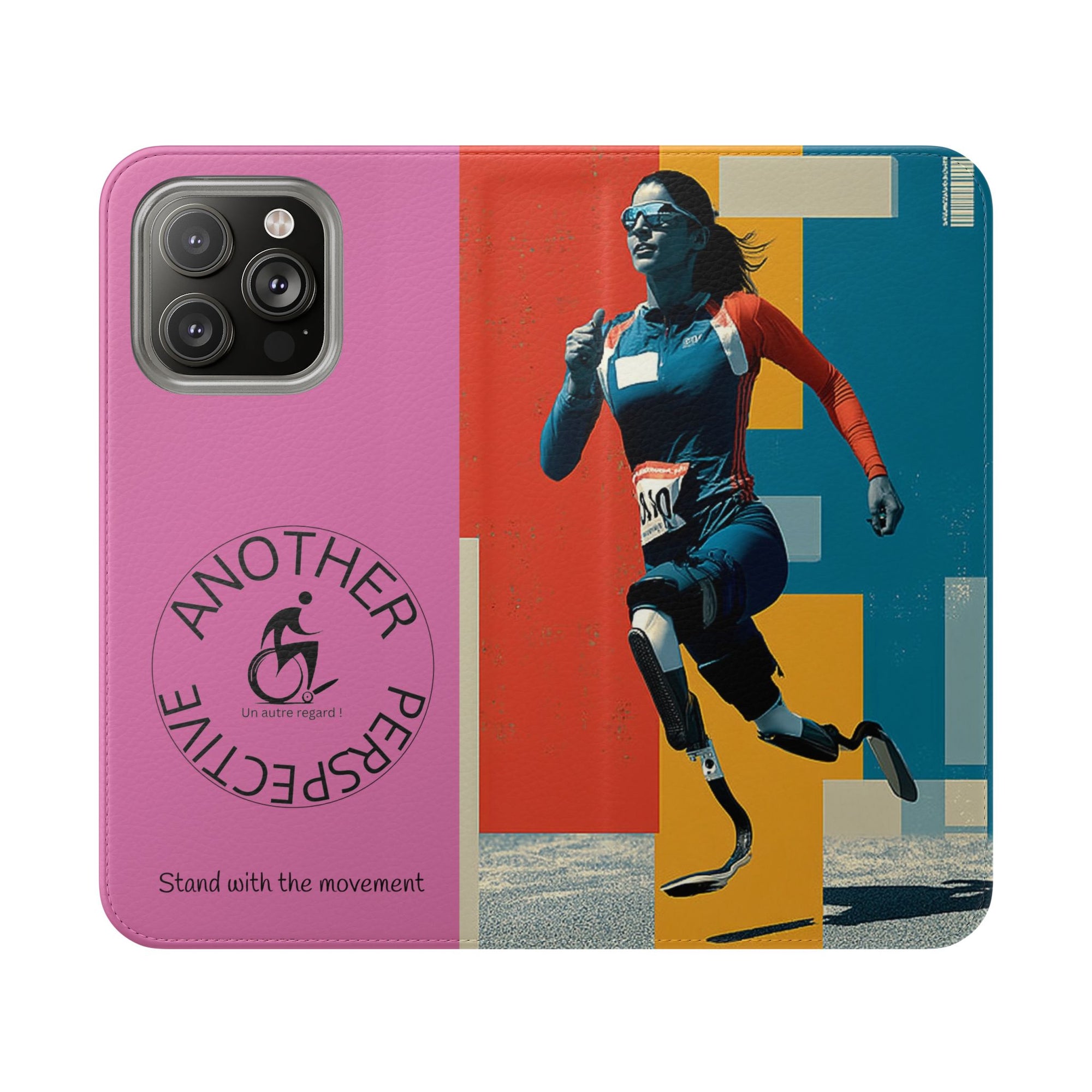 Empowering Flip Cases for Smartphones Course| Stand with the Movement, Stylish Phone Cover, Unique Gift, Inclusive Design, Support Accessibility