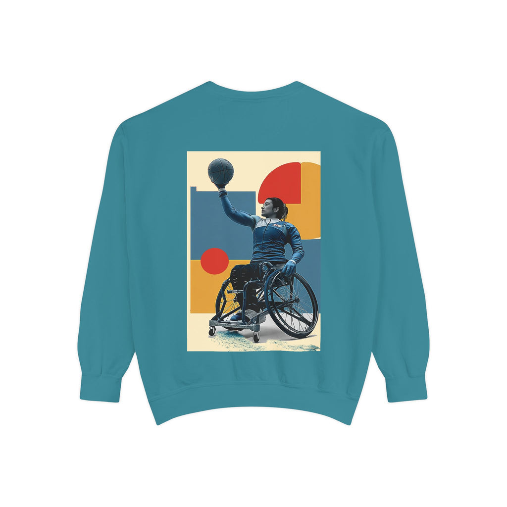 Inspirational Unisex Sweatshirt - Motivational Sports Basket Design | Perfect for Coaches, Athletes, Gifts, Casual Wear, and Events