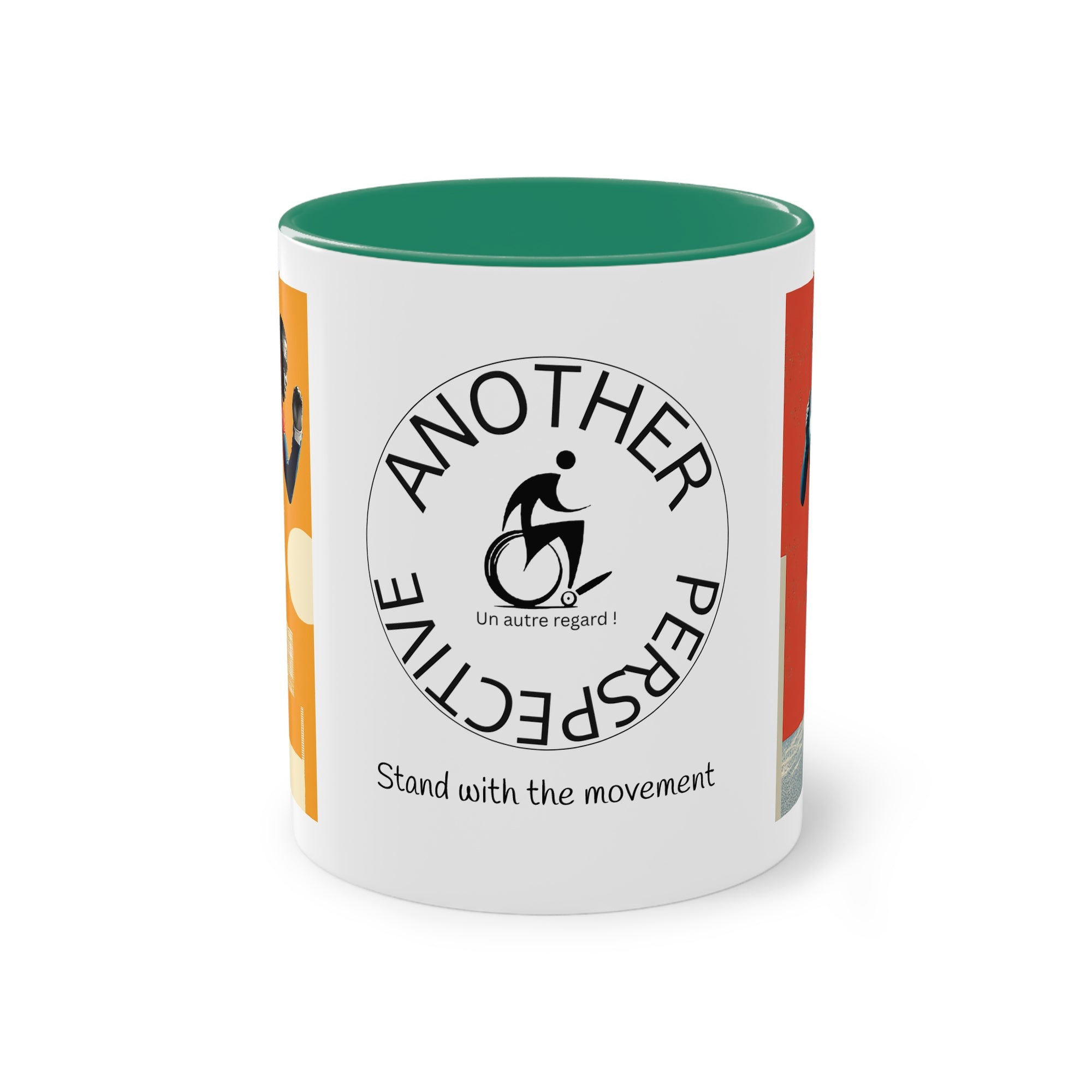 Dynamic Two-Tone Coffee Mug Course, Drinkware, Ideal Gift for Athletes, Motivational Morning Caffeine Boost, Sports Lover Cup
