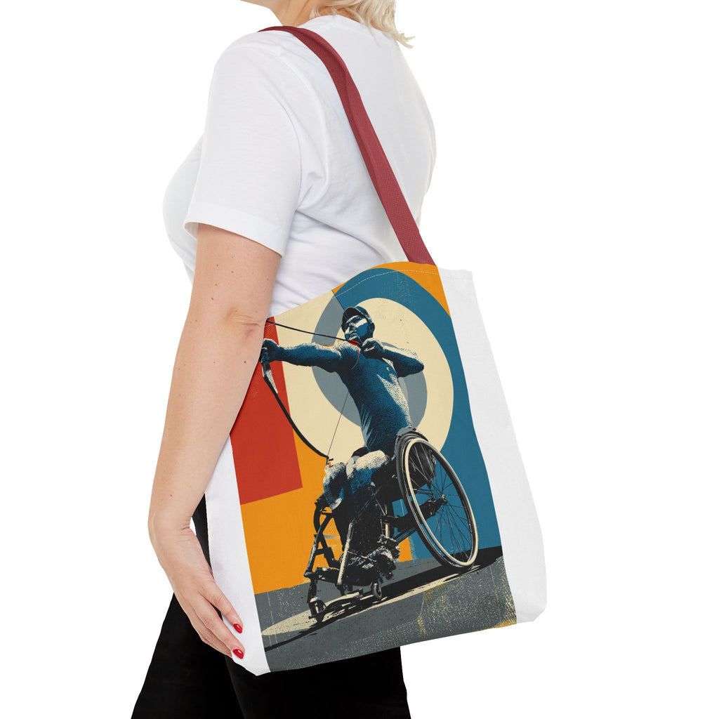 Inspirational Wheelchair Sports Tote Bag | Motivational Gym Bag, Everyday Use, Eco-Friendly Gift, Unique Sporty Design