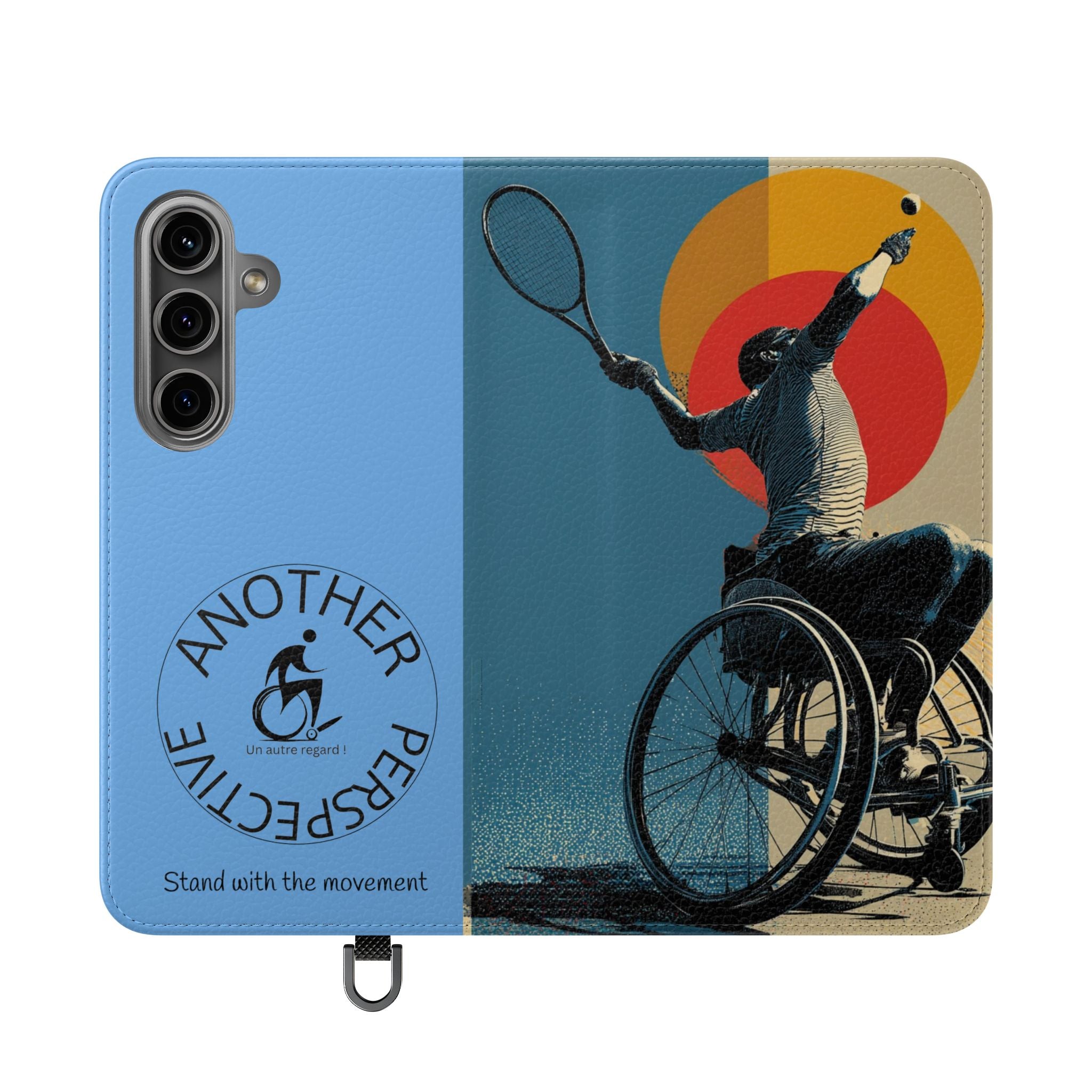 Sporty Flip Case for Athletes Tennis, Phone Wallet Cover, Stylish Mobile Case, Perfect Gift for Sports Fans, Functional Design