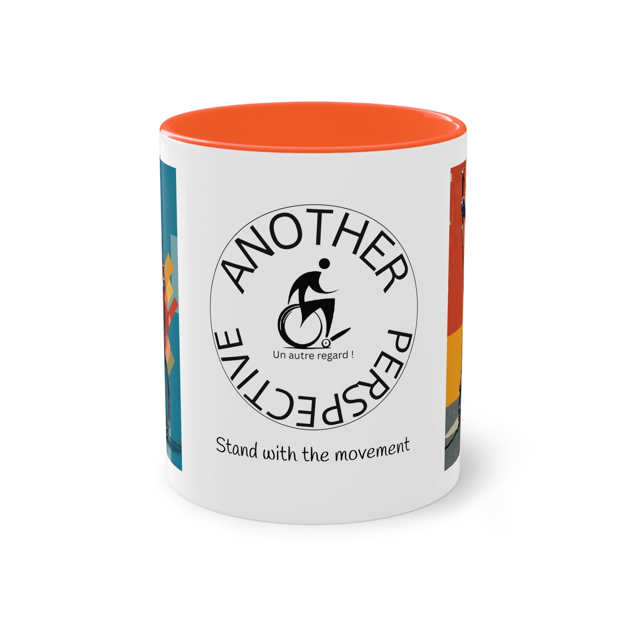 Dynamic Two-Tone Coffee Mug Archery,  Ideal Gift for Athletes, Motivational Morning Caffeine Boost, Sports Lover Cup