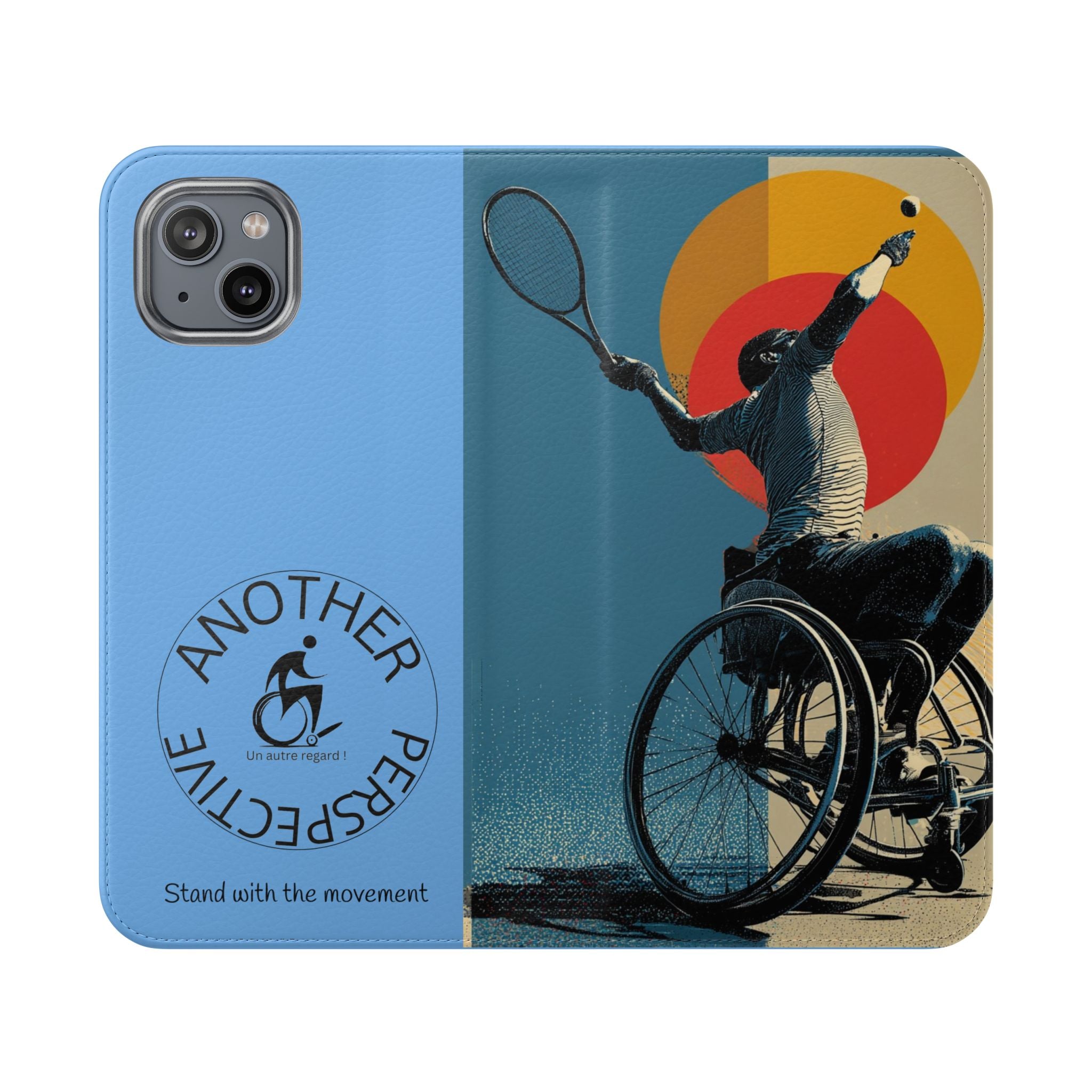 Sporty Flip Case for Athletes Tennis, Phone Wallet Cover, Stylish Mobile Case, Perfect Gift for Sports Fans, Functional Design