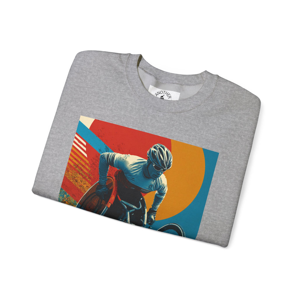 Inclusive WheelChair Course Sports Themed Sweatshirt for Empowerment, Unisex Heavy Blend Crewneck, Inspirational Gift for Activists