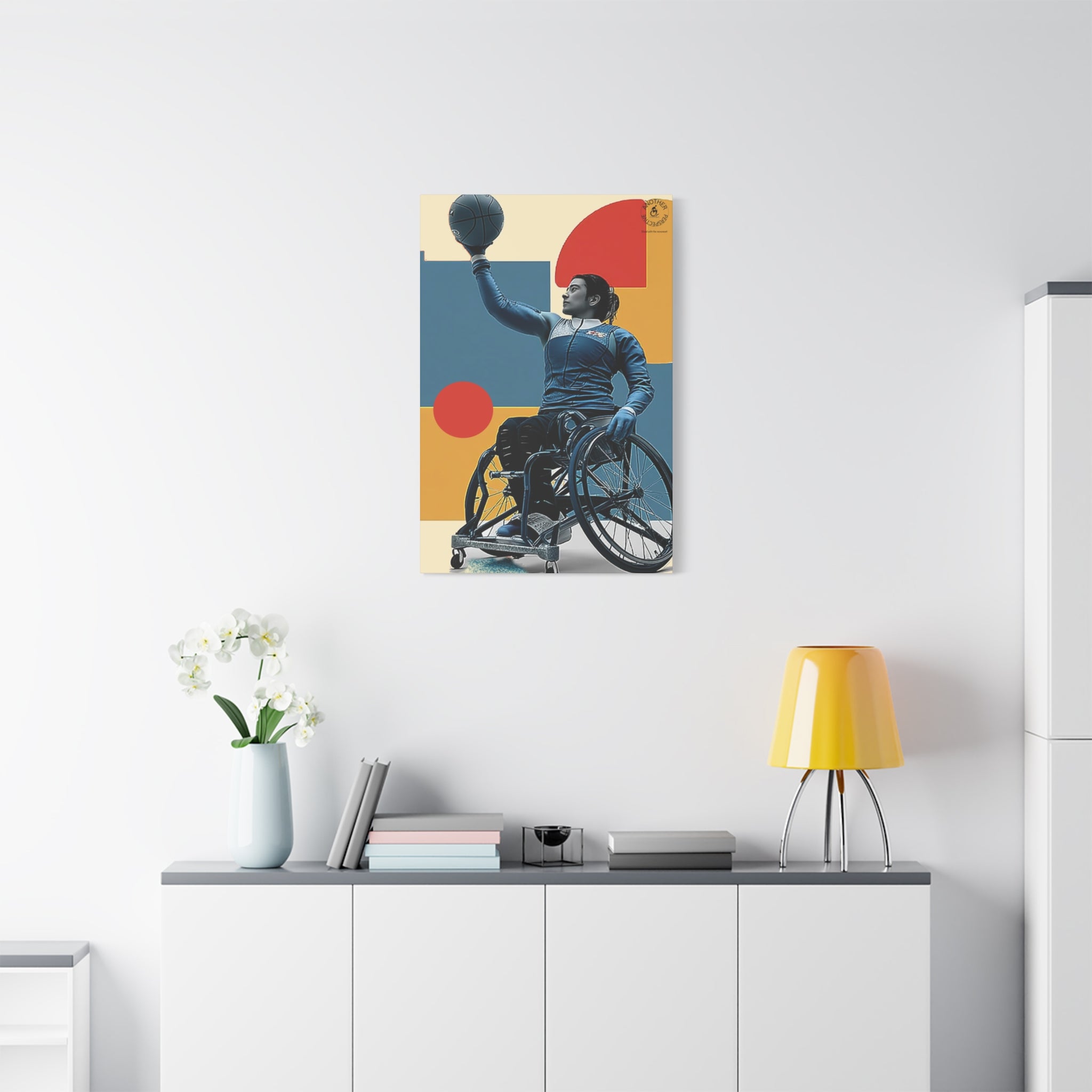 Empowering Wheelchair Basket Canvas Art, Inspirational Wall Decor, Motivational Home Decor, Unique Gift for Sports Enthusiasts, [...]