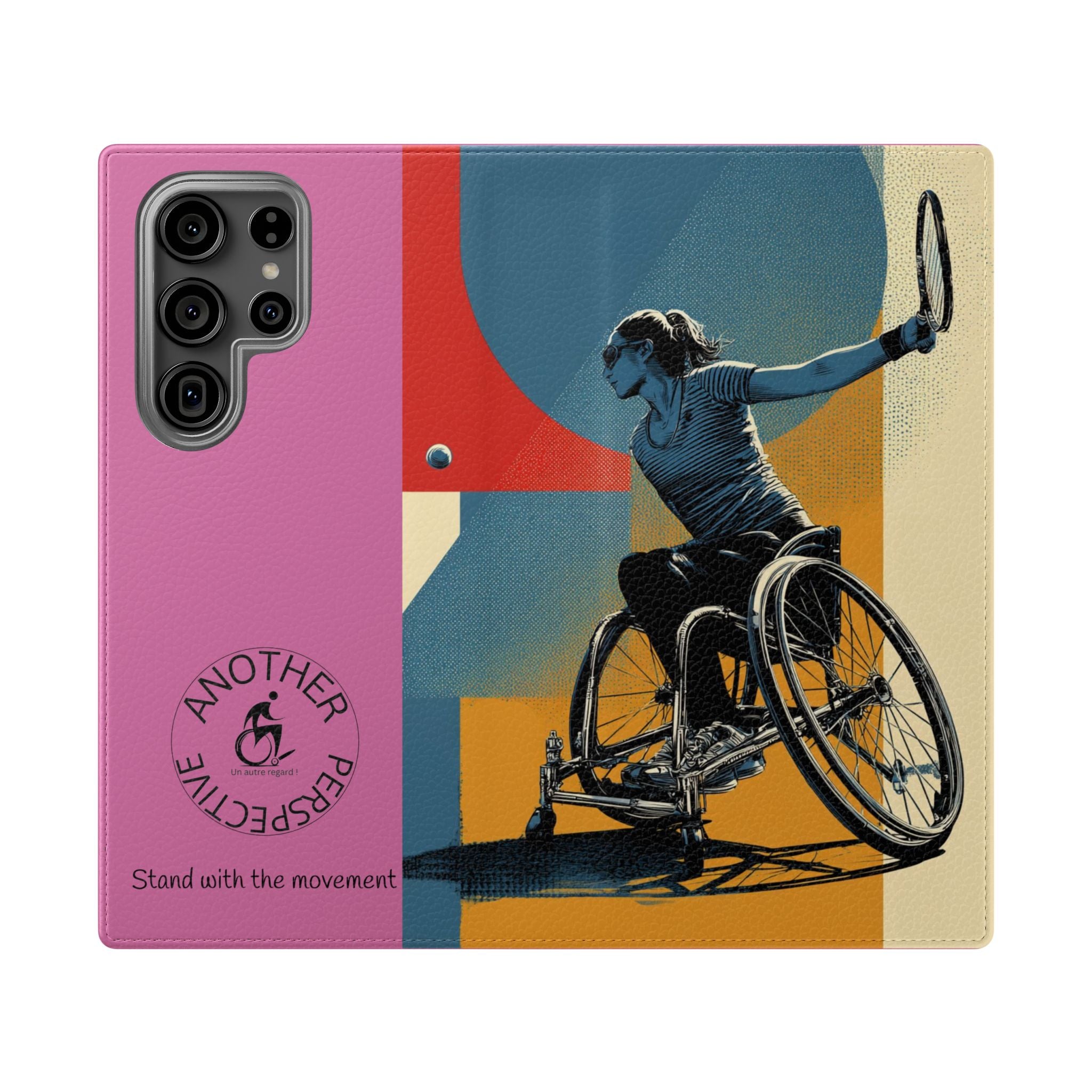 Sporty Flip Case for Athletes Tennis, Phone Wallet Cover, Stylish Mobile Case, Perfect Gift for Sports Fans, Functional Design