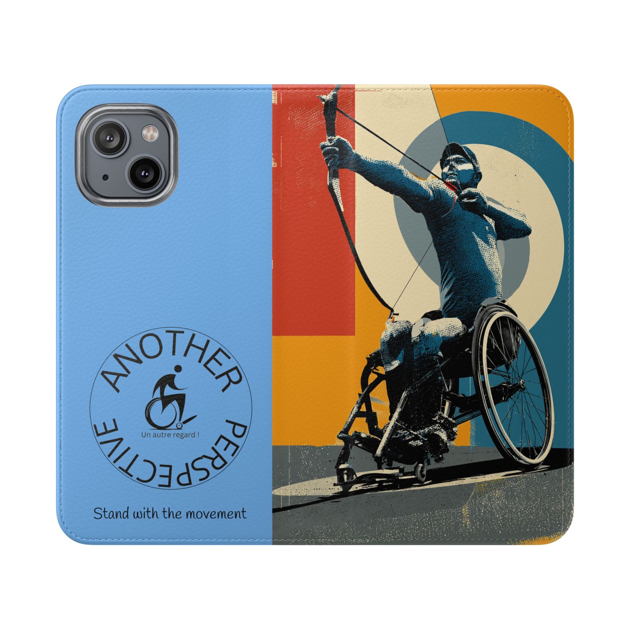 Sporty Flip Case for Athletes Archery, Phone Wallet Cover, Stylish Mobile Case, Perfect Gift for Sports Fans, Functional Design