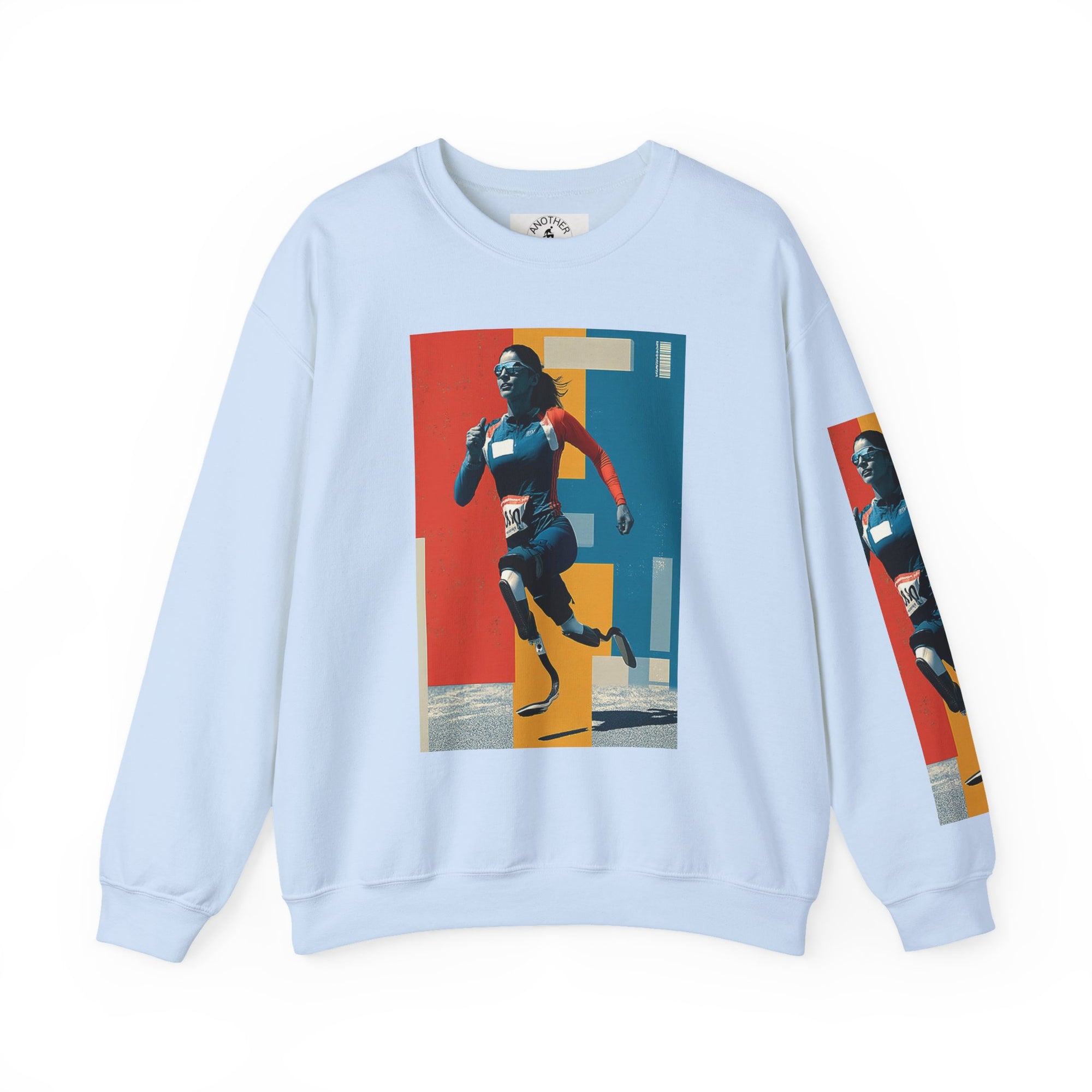 Inclusive WheelChair Course Sports Themed Sweatshirt for Empowerment, Unisex Heavy Blend Crewneck, Inspirational Gift for Activists