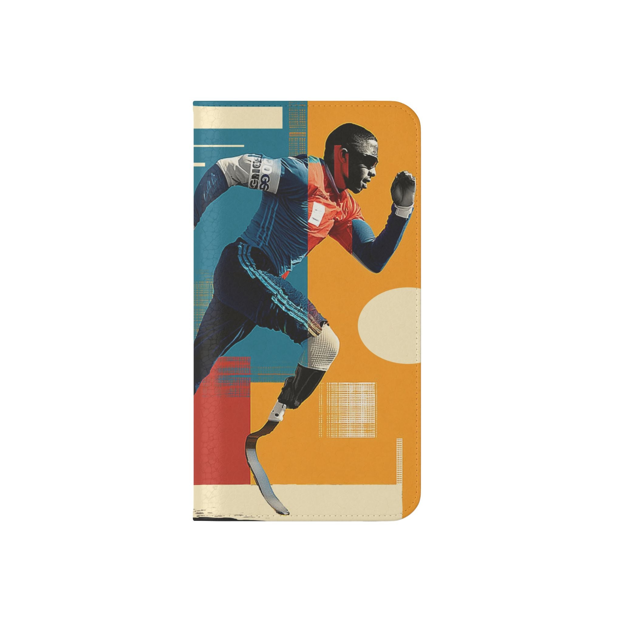 Sporty Flip Case for Athletes Course , Phone Wallet Cover, Stylish Mobile Case, Perfect Gift for Sports Fans, Functional Design