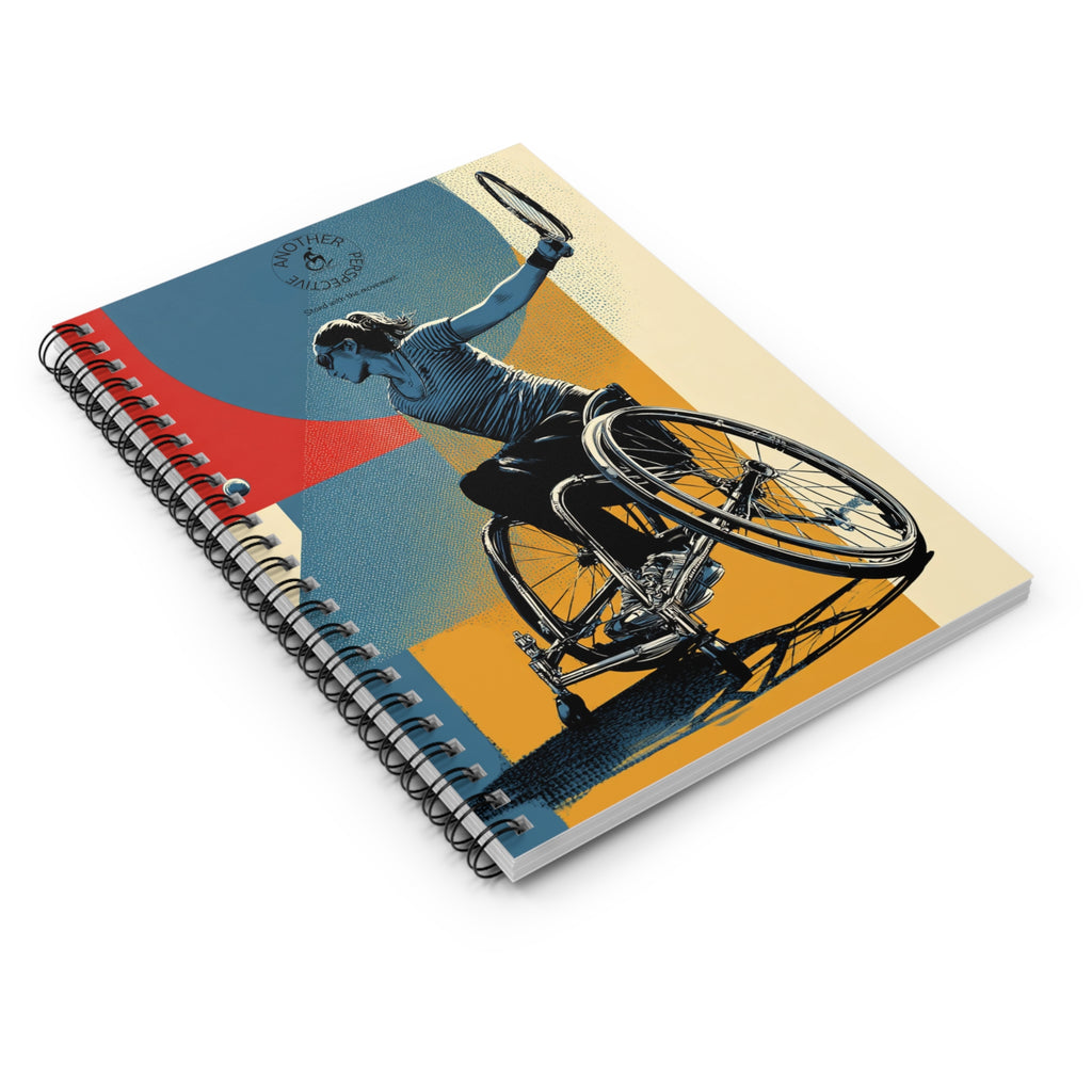 Inspirational Spiral Notebook Tennis- Empowering Artwork, Ideal for Goal-Setting, Journaling, Gifts for Athletes, Rehab Tools, Women's Empowerment