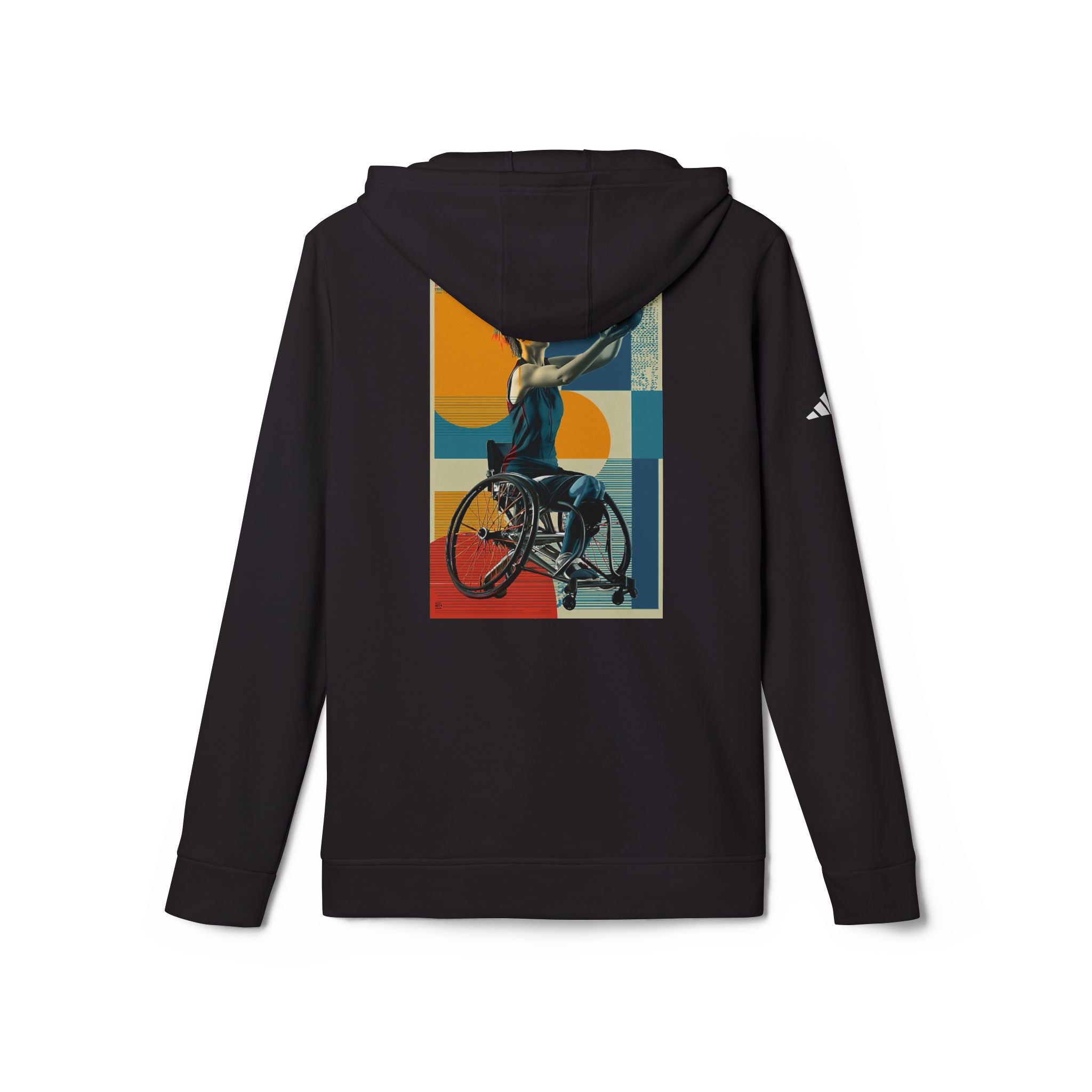 Adaptive Sports Basket Hoodie - Unisex Fleece with Vibrant Design, Ideal for Athletes, Casual Wear, Gifts, Active Lifestyle