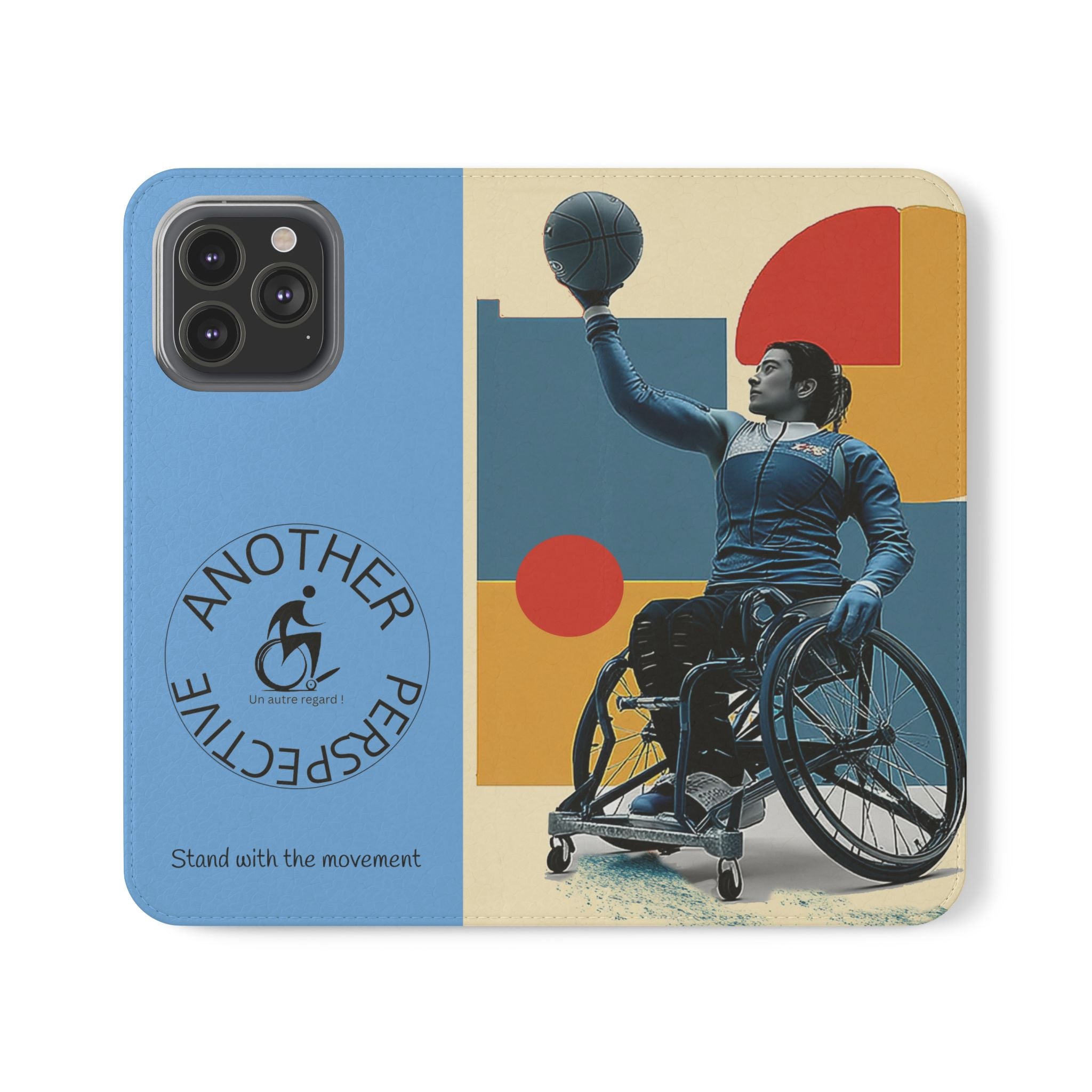 Adaptive Flip Cases for Empowerment, Wheelchair Basketball, Disability Awareness, Inspirational Gifts, Supportive Accessories