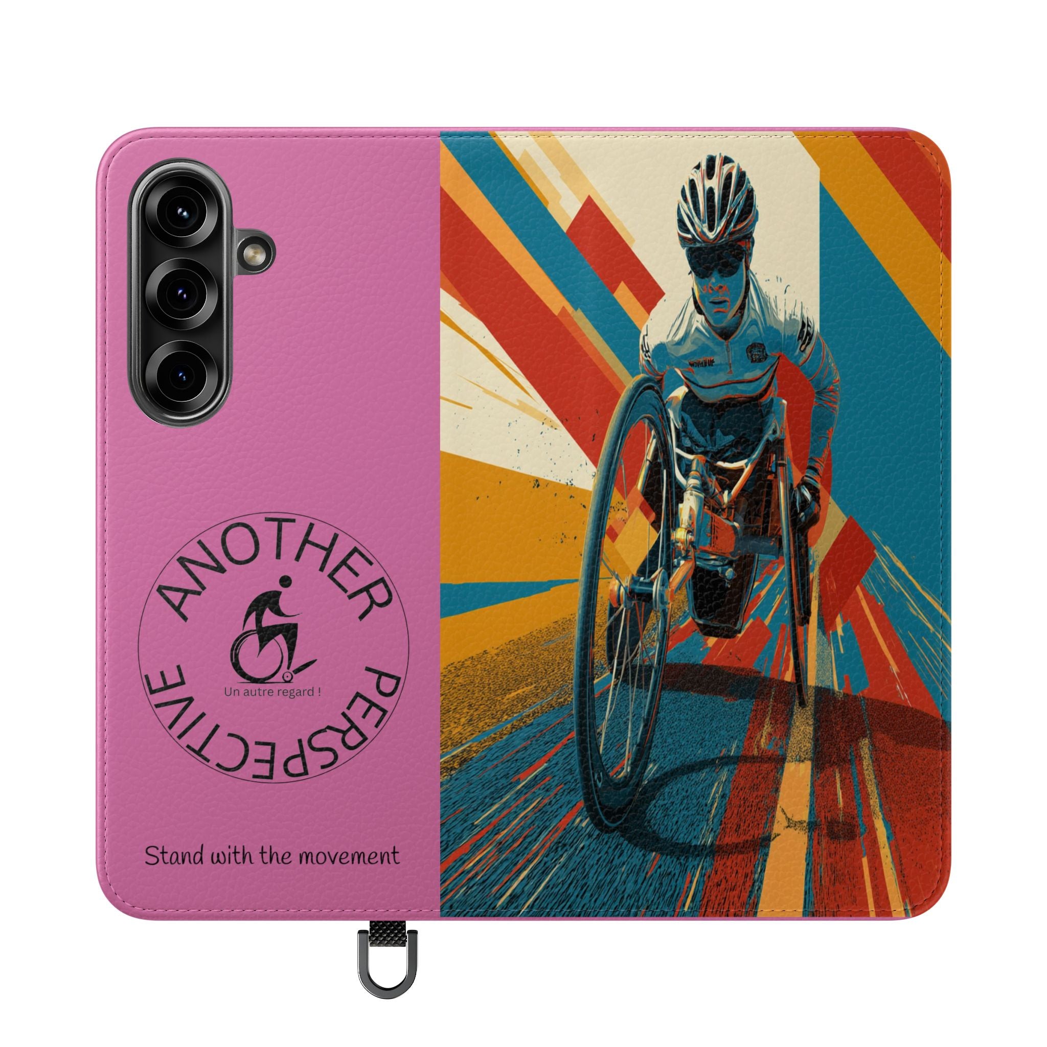 Inclusive Flip Cases for All Wheelchair, Phone Wallet, Strong & Stylish, Stand with the Movement, Perfect Gift, Everyday Use