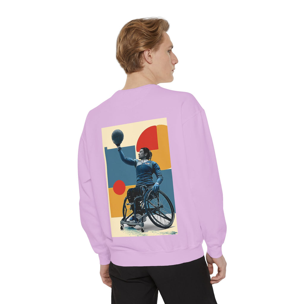 Inspirational Unisex Sweatshirt - Motivational Sports Basket Design | Perfect for Coaches, Athletes, Gifts, Casual Wear, and Events