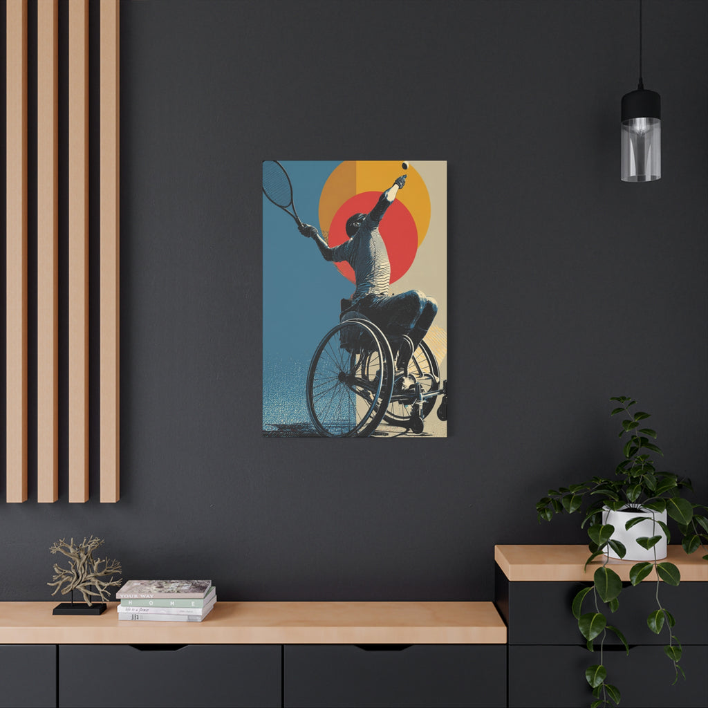 Empowering Wheelchair Tennis Canvas Art, Inspirational Wall Decor, Motivational Home Decor, Unique Gift for Sports Enthusiasts, [...]