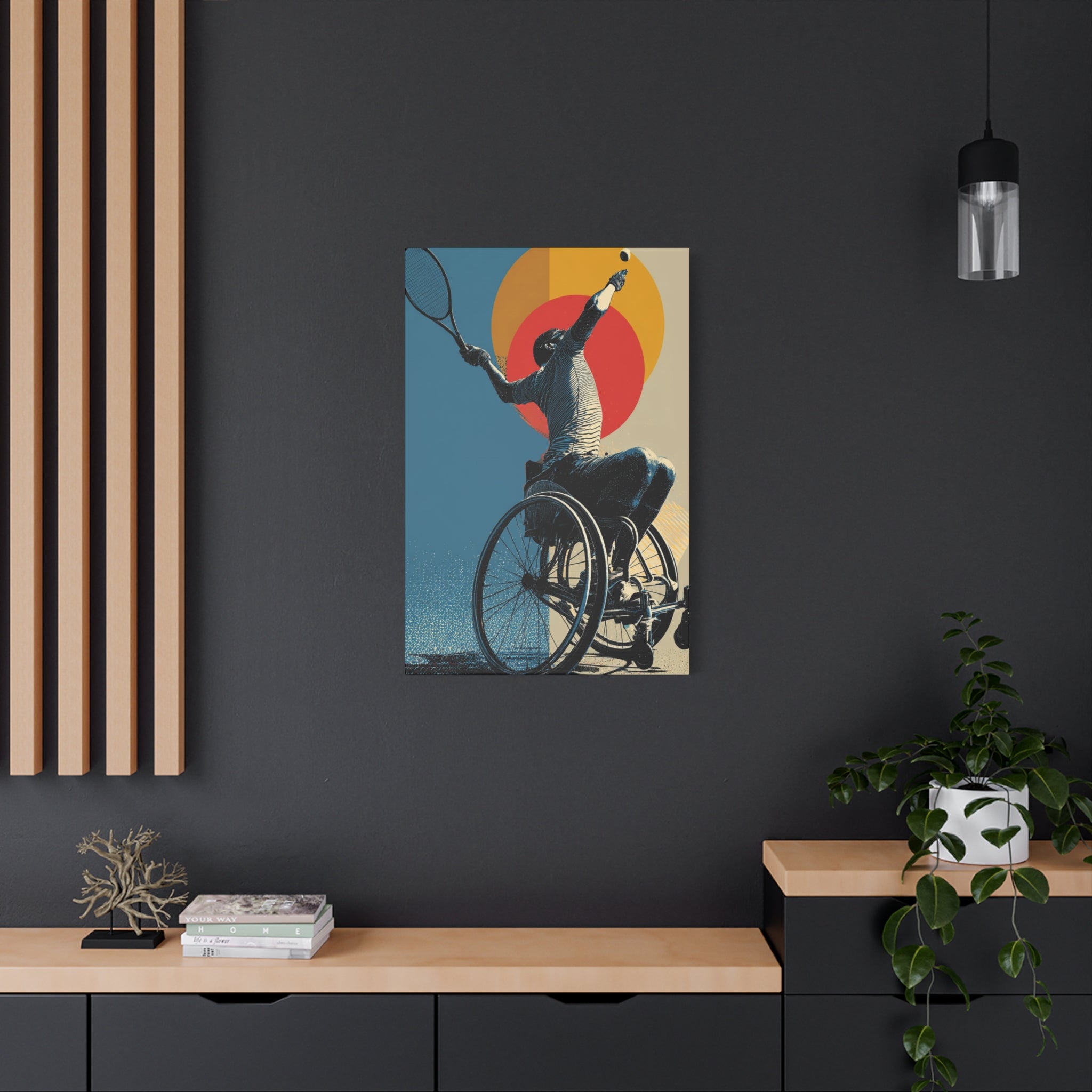 Empowering Wheelchair Tennis Canvas Art, Inspirational Wall Decor, Motivational Home Decor, Unique Gift for Sports Enthusiasts, [...]