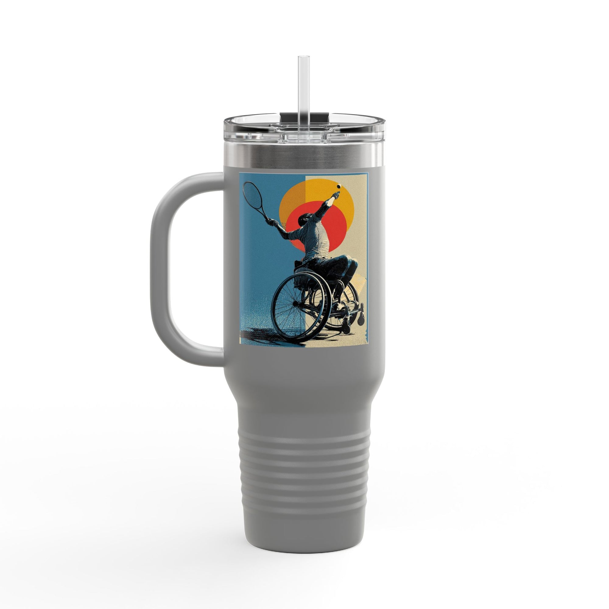 Vibrant Insulated Travel Mug, 40oz | Stylish Drinkware for Outdoor Adventures, Sports, Travel, Gifts
