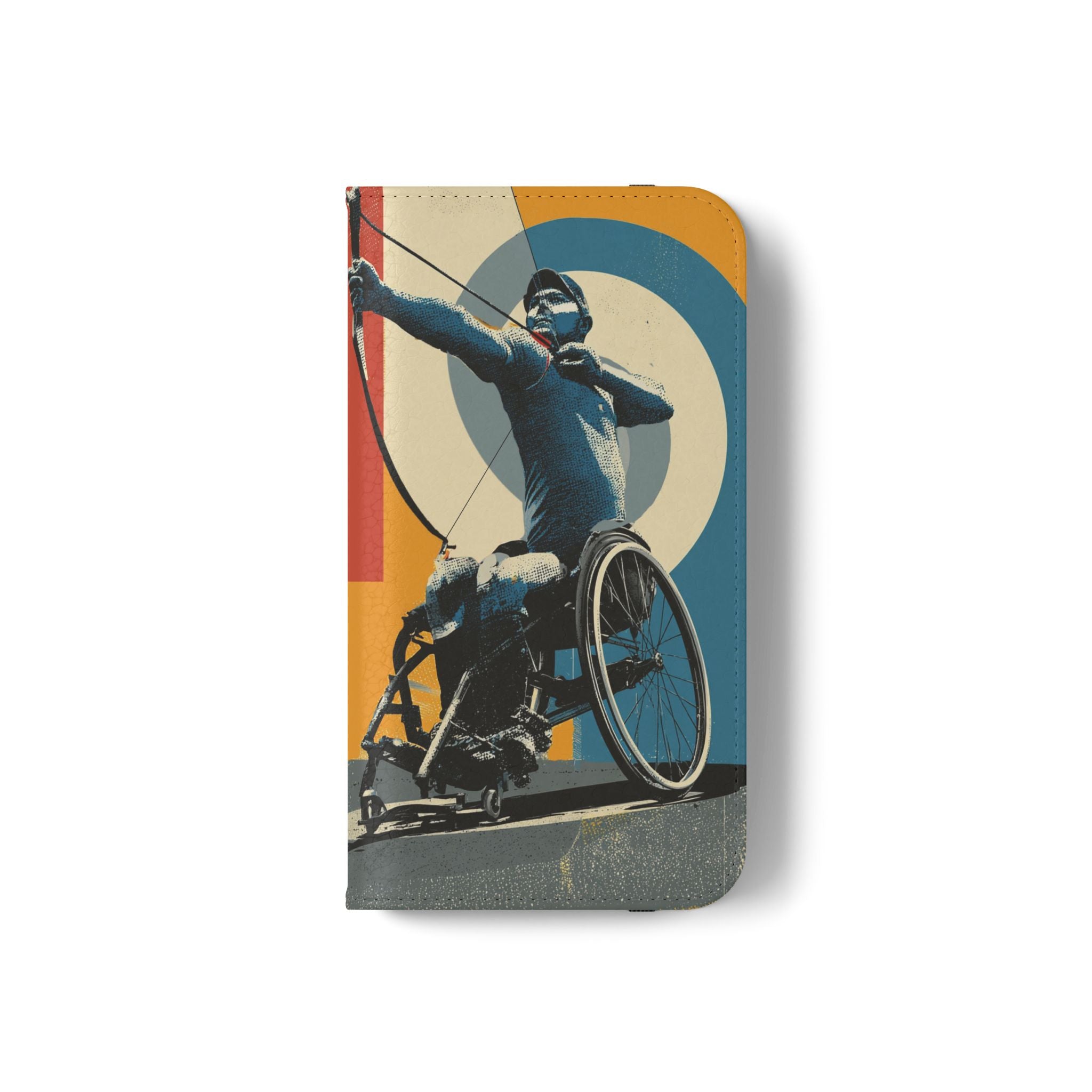 Sporty Flip Case for Athletes Archery, Phone Wallet Cover, Stylish Mobile Case, Perfect Gift for Sports Fans, Functional Design