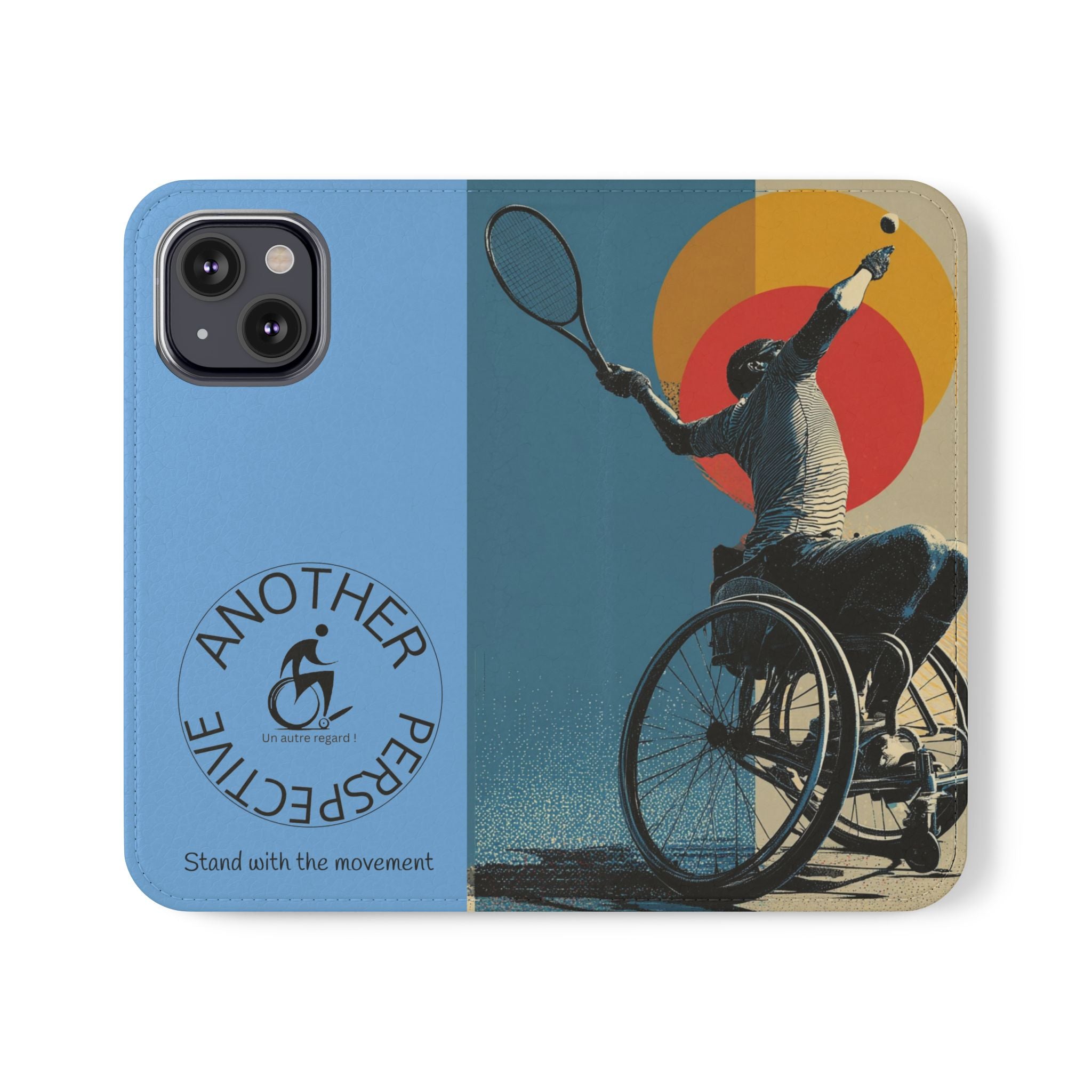 Sporty Flip Case for Athletes Tennis, Phone Wallet Cover, Stylish Mobile Case, Perfect Gift for Sports Fans, Functional Design