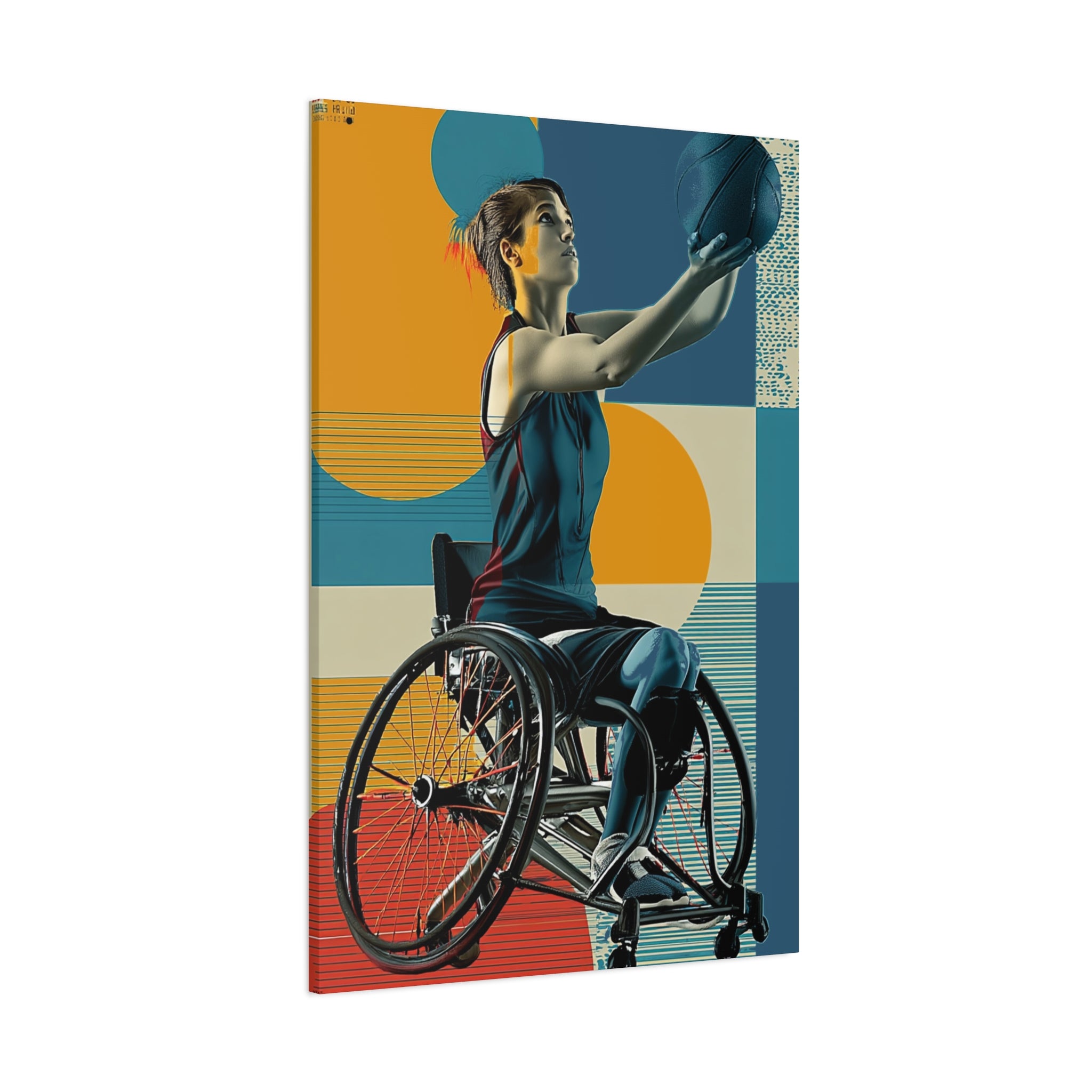 Empowering Wheelchair Basket Canvas Art, Inspirational Wall Decor, Motivational Home Decor, Unique Gift for Sports Enthusiasts, [...]