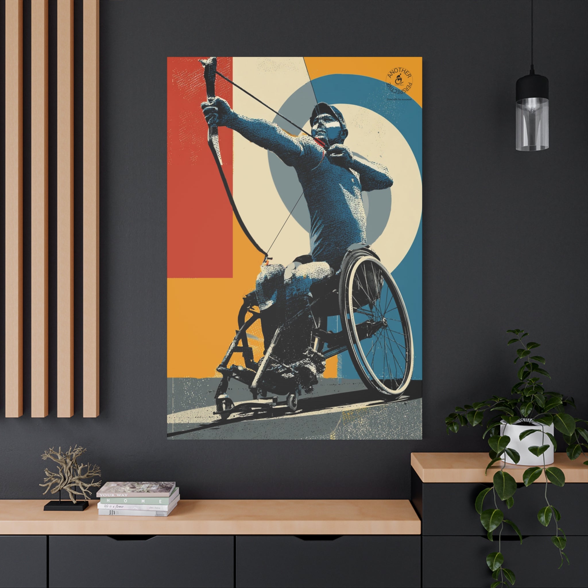Empowering Wheelchair Archery Canvas Art, Inspirational Wall Decor, Motivational Home Decor, Unique Gift for Sports Enthusiasts, [...]