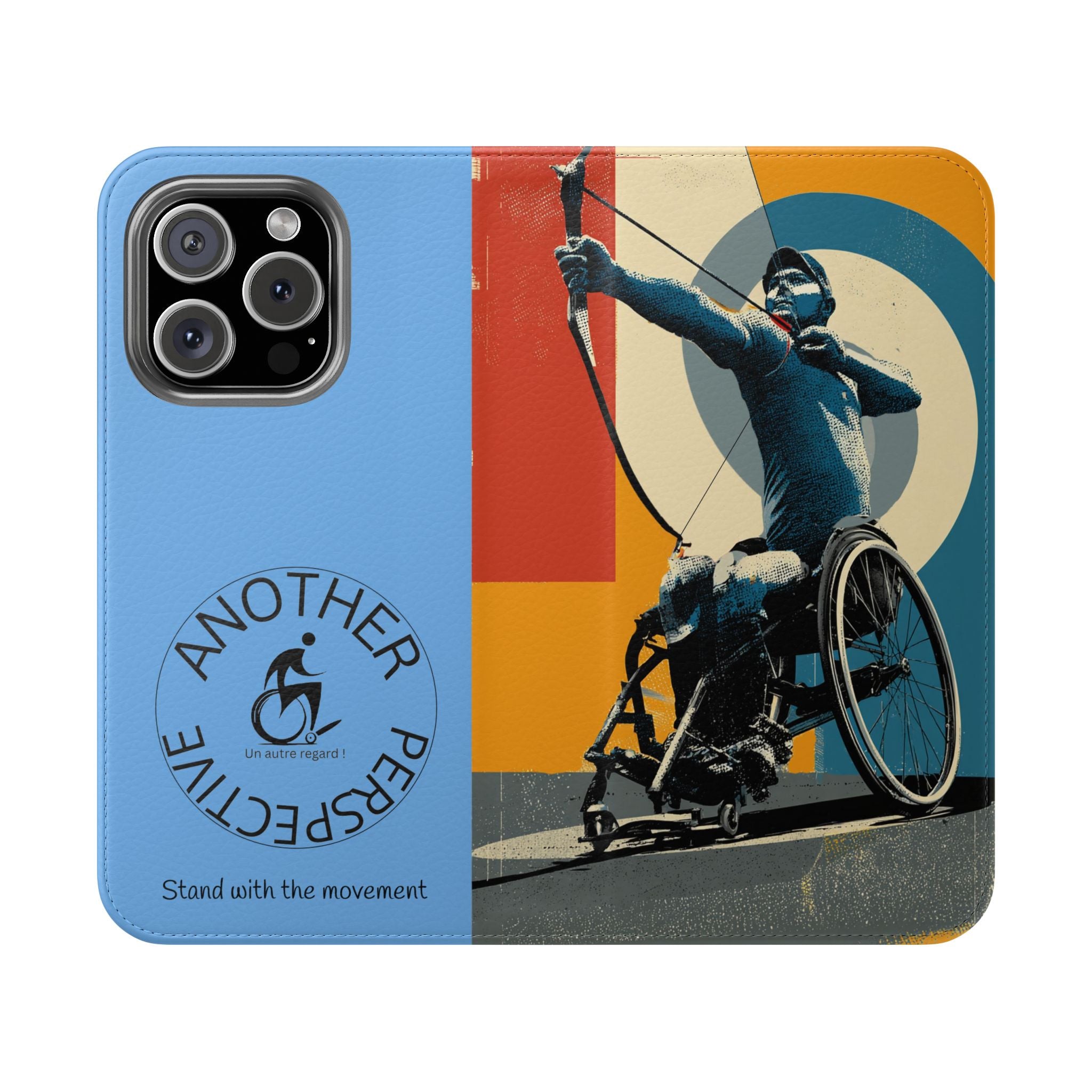 Sporty Flip Case for Athletes Archery, Phone Wallet Cover, Stylish Mobile Case, Perfect Gift for Sports Fans, Functional Design