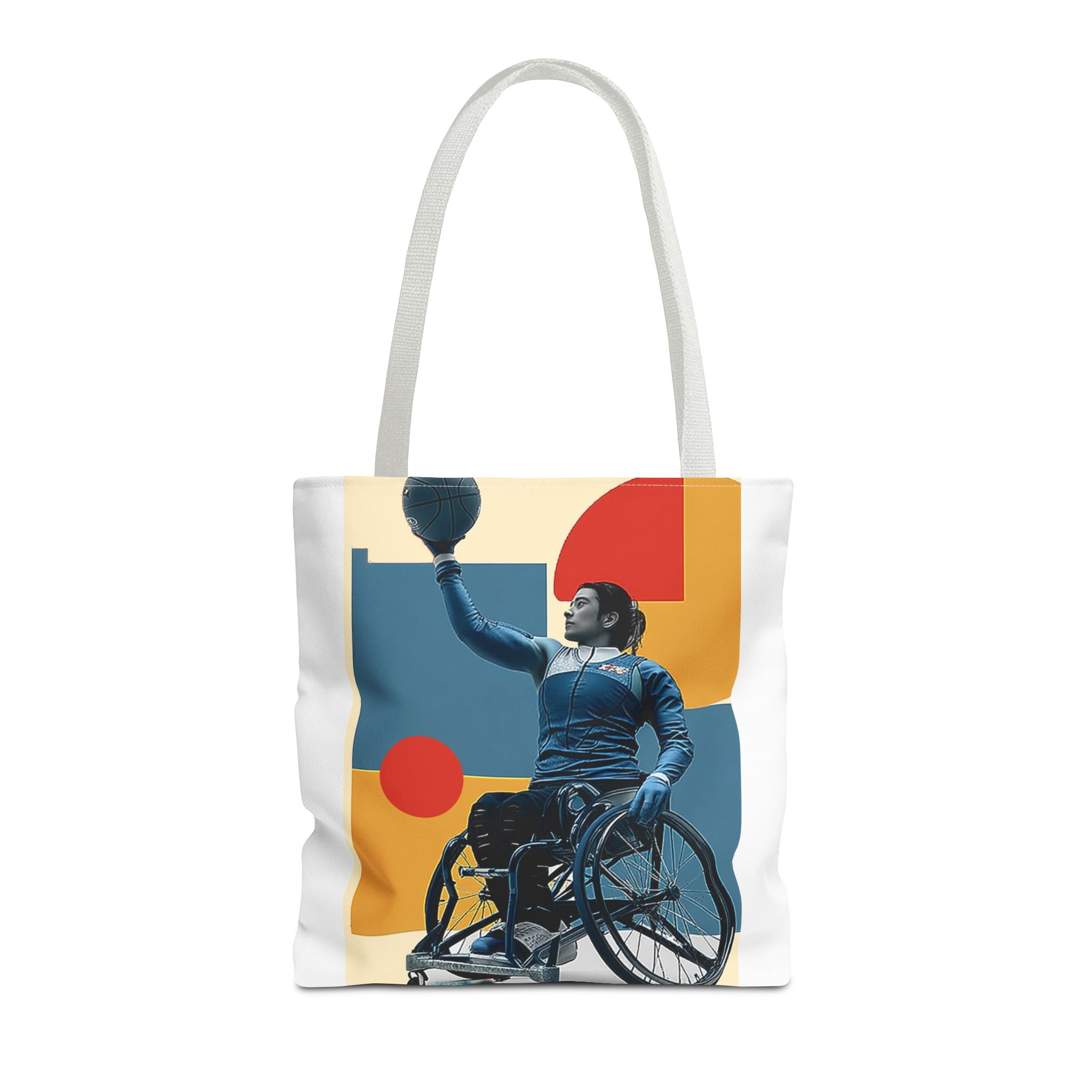 Inspirational Wheelchair Sports Tote Bag | Motivational Gym Bag, Everyday Use, Eco-Friendly Gift, Unique Sporty Design