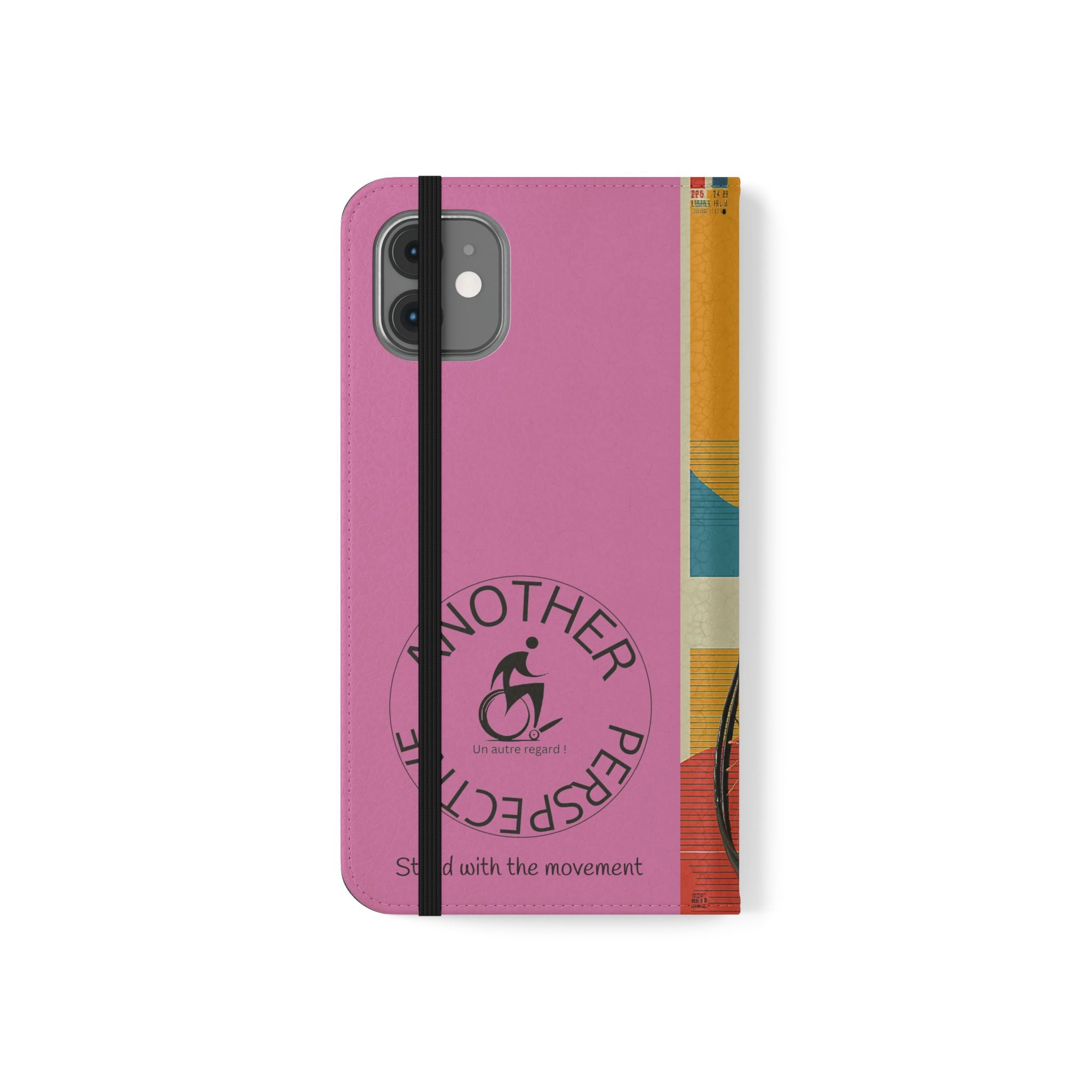 Sporty Flip Case for Wheelchair Basket Athletes, Phone Cover, Active Lifestyle Accessory, Gift for Sports Lovers, Personalized Case