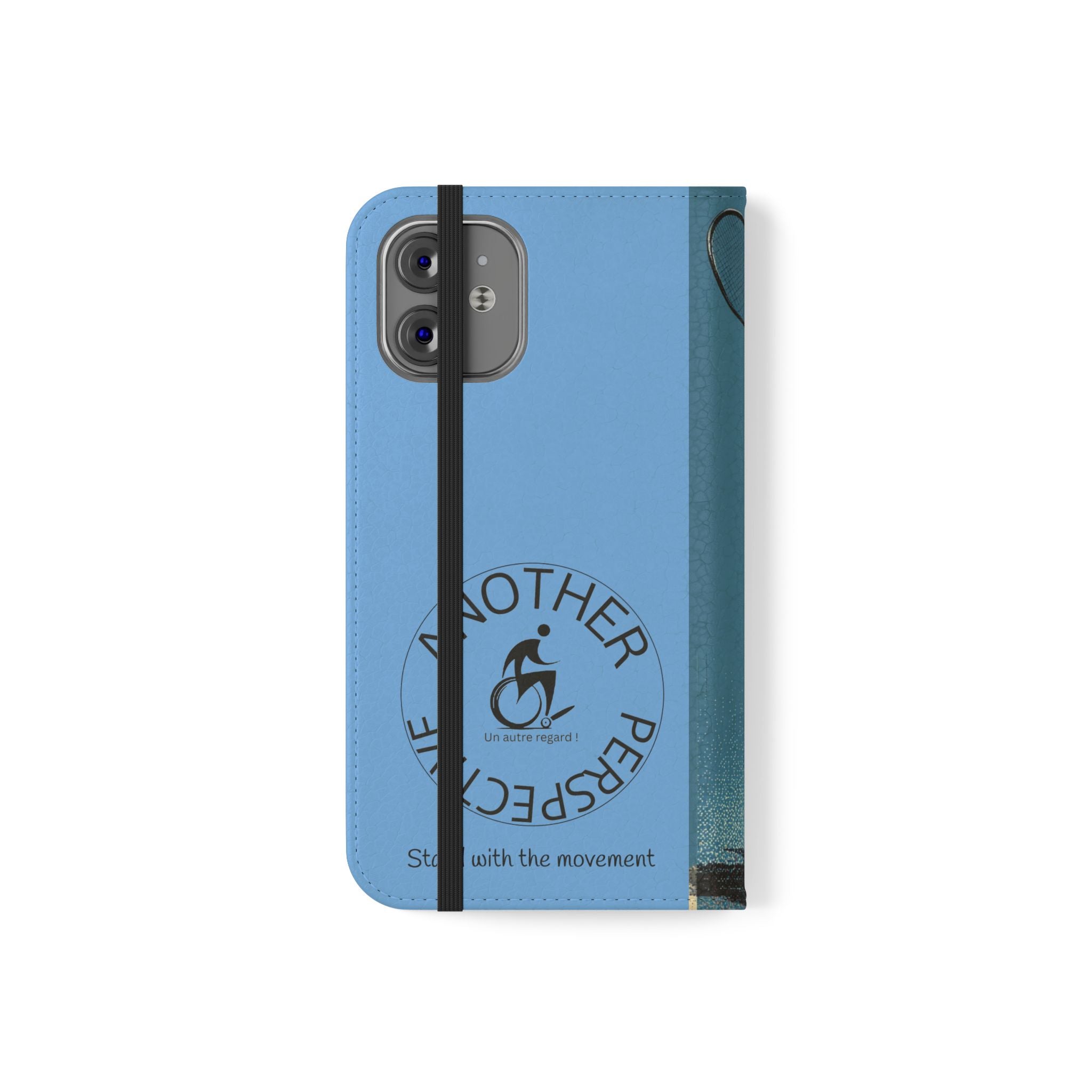 Sporty Flip Case for Athletes Tennis, Phone Wallet Cover, Stylish Mobile Case, Perfect Gift for Sports Fans, Functional Design