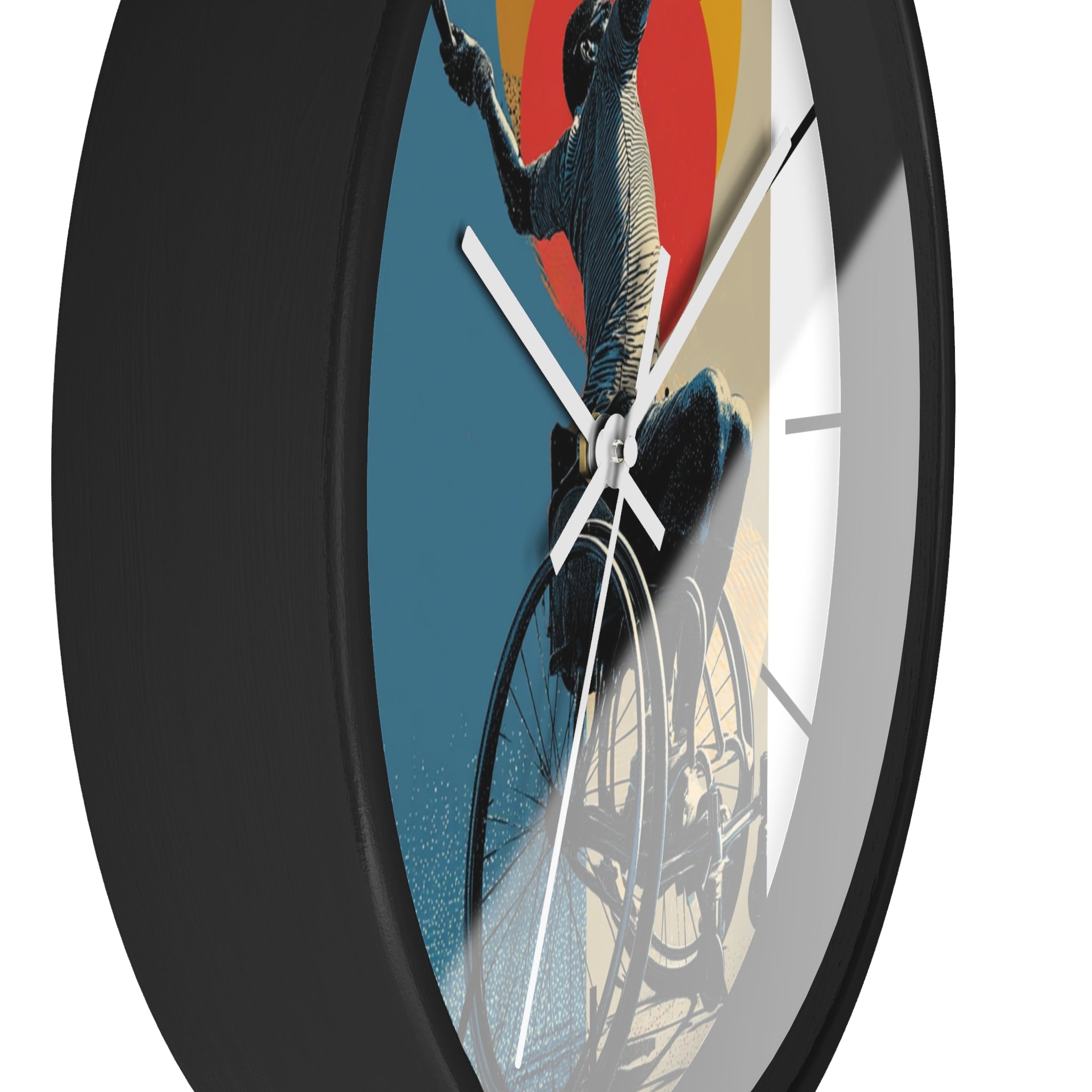 Motivational Sports Tennis Wall Clock, Inspirational Decor for Athletes, Fitness Gift, Perfect for Home Gym, Competition, or Office