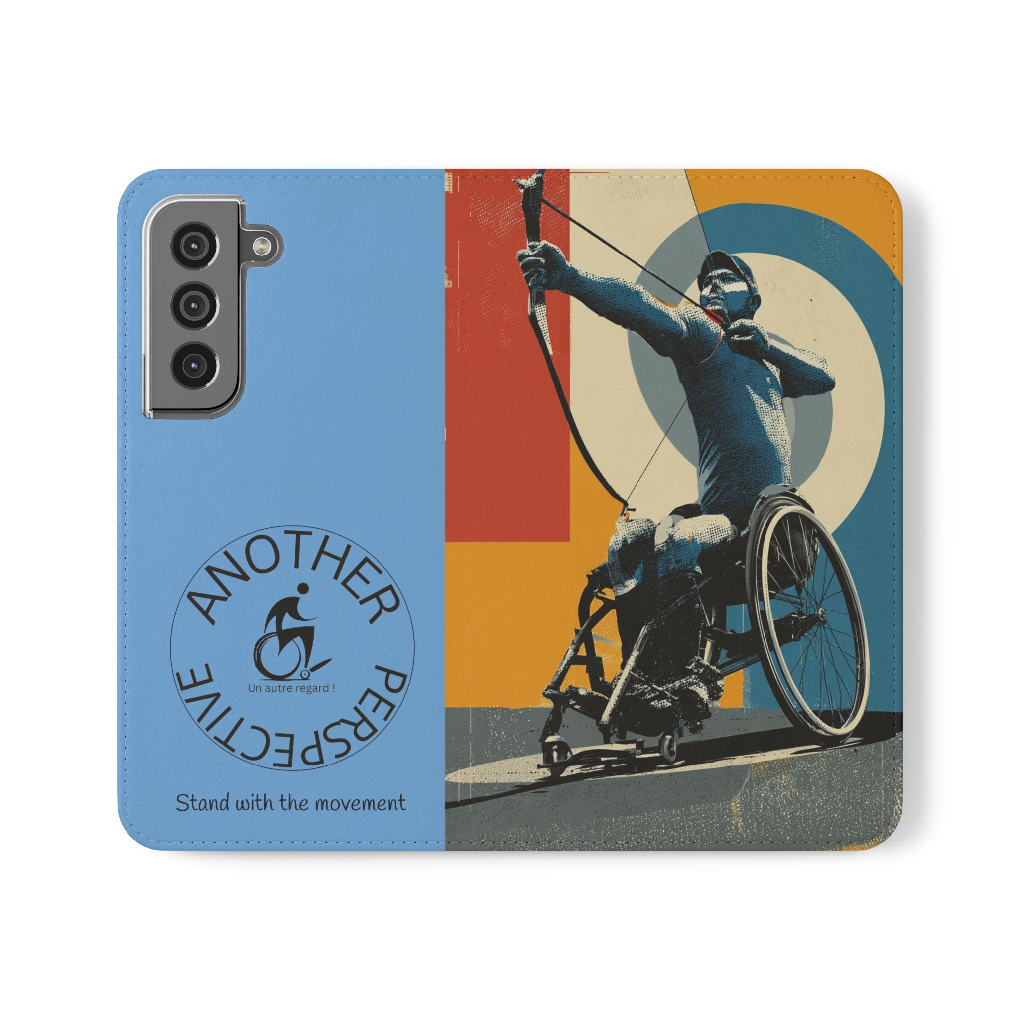 Sporty Flip Case for Athletes Archery, Phone Wallet Cover, Stylish Mobile Case, Perfect Gift for Sports Fans, Functional Design
