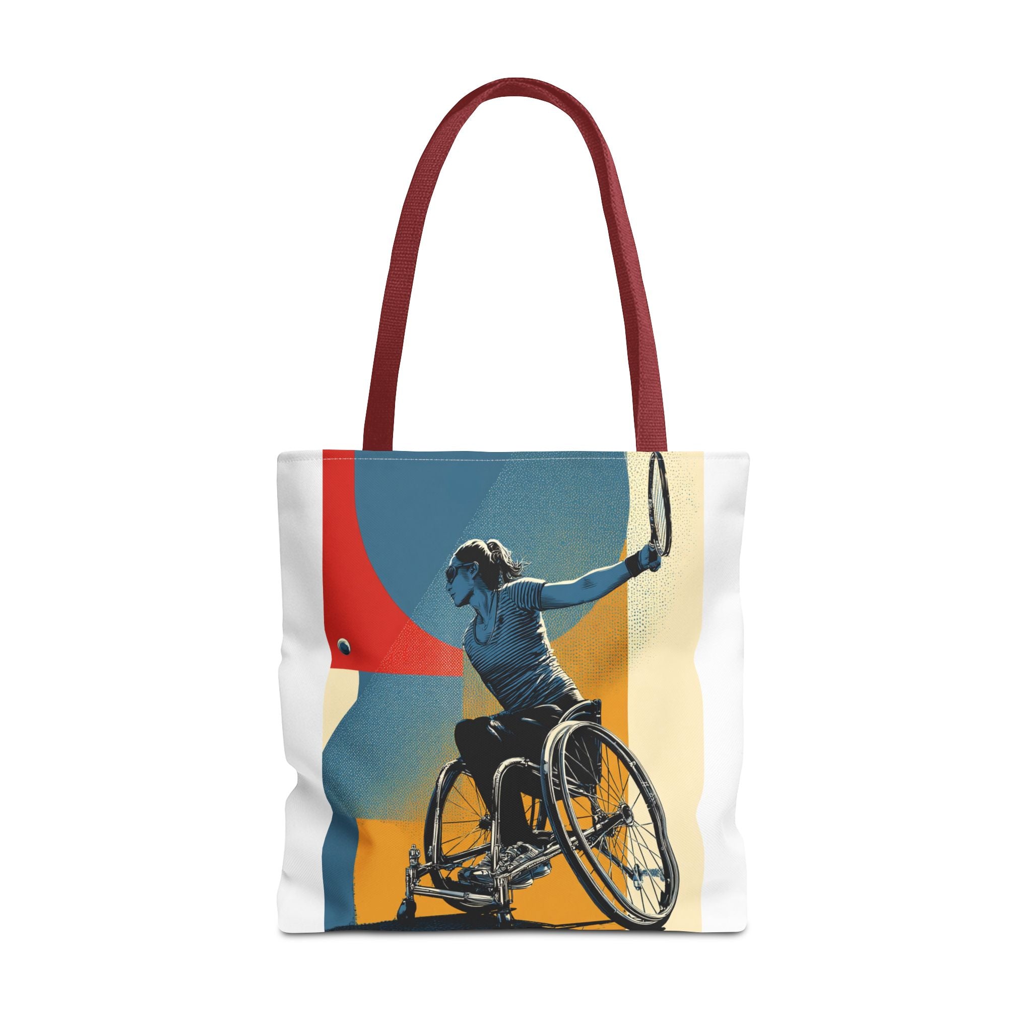 Inspirational Wheelchair Sports Tote Bag | Motivational Gym Bag, Everyday Use, Eco-Friendly Gift, Unique Sporty Design