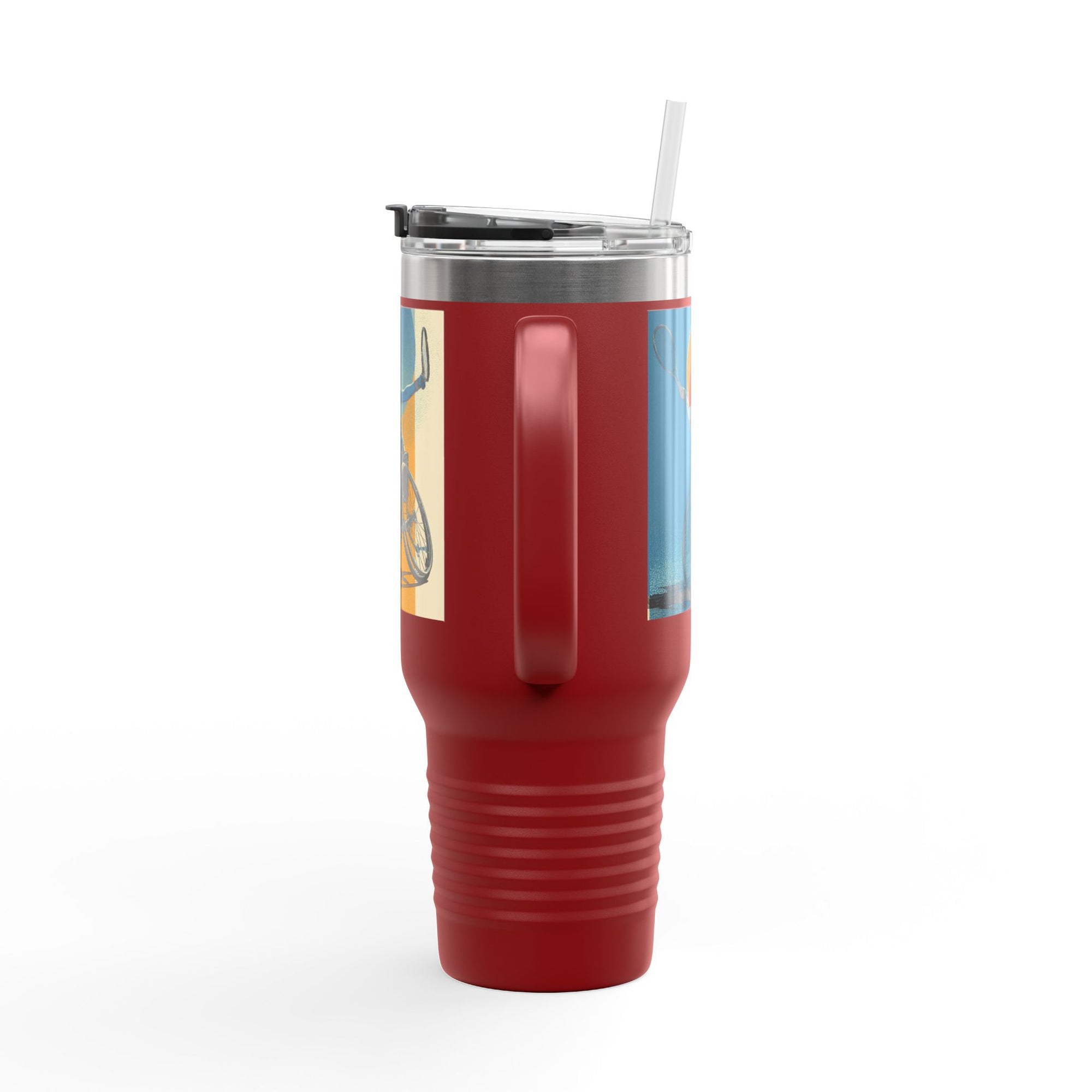 Vibrant Insulated Travel Mug, 40oz | Stylish Drinkware for Outdoor Adventures, Sports, Travel, Gifts