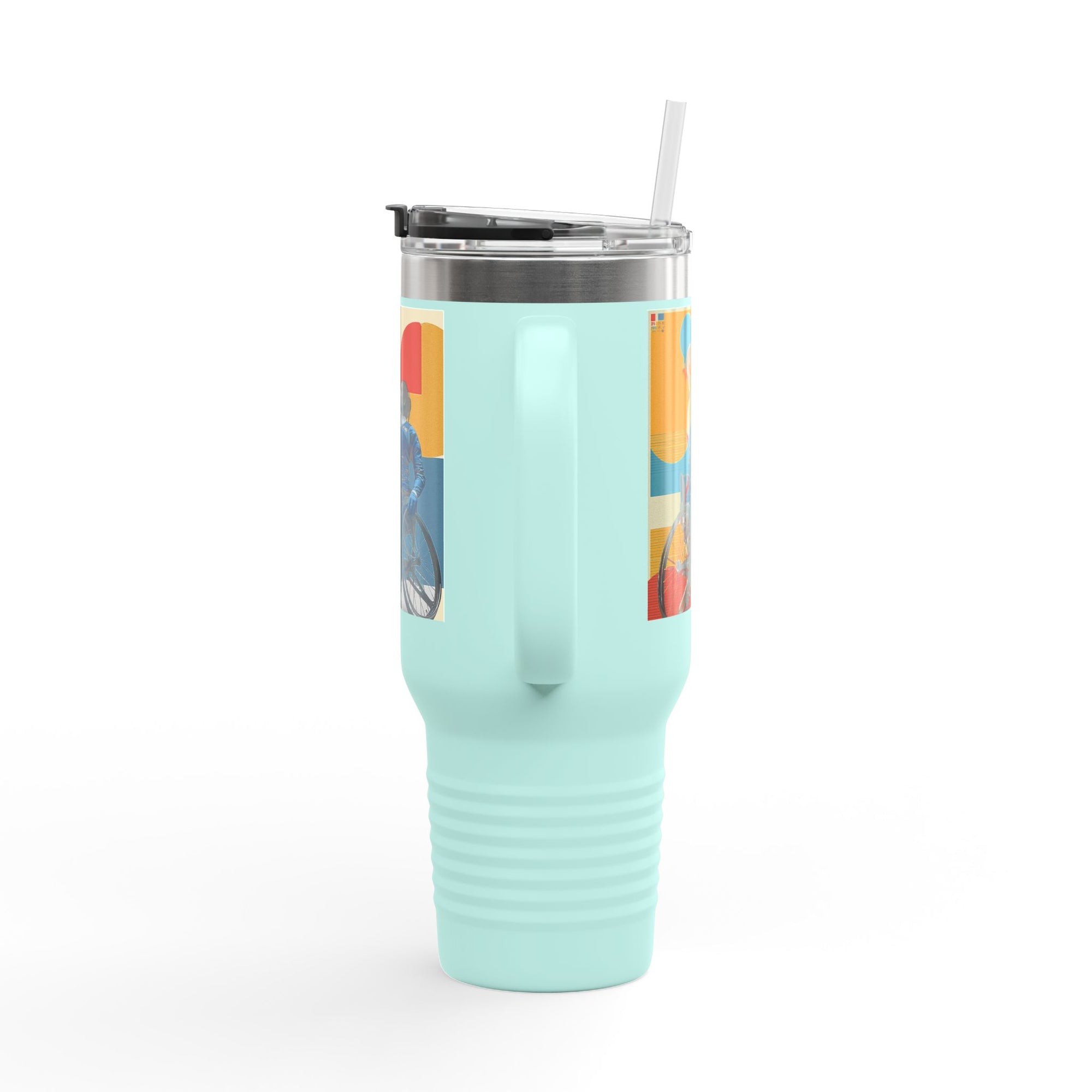 Vibrant Insulated Travel Mug, 40oz | Stylish Drinkware for Outdoor Adventures, Sports, Travel, Gifts