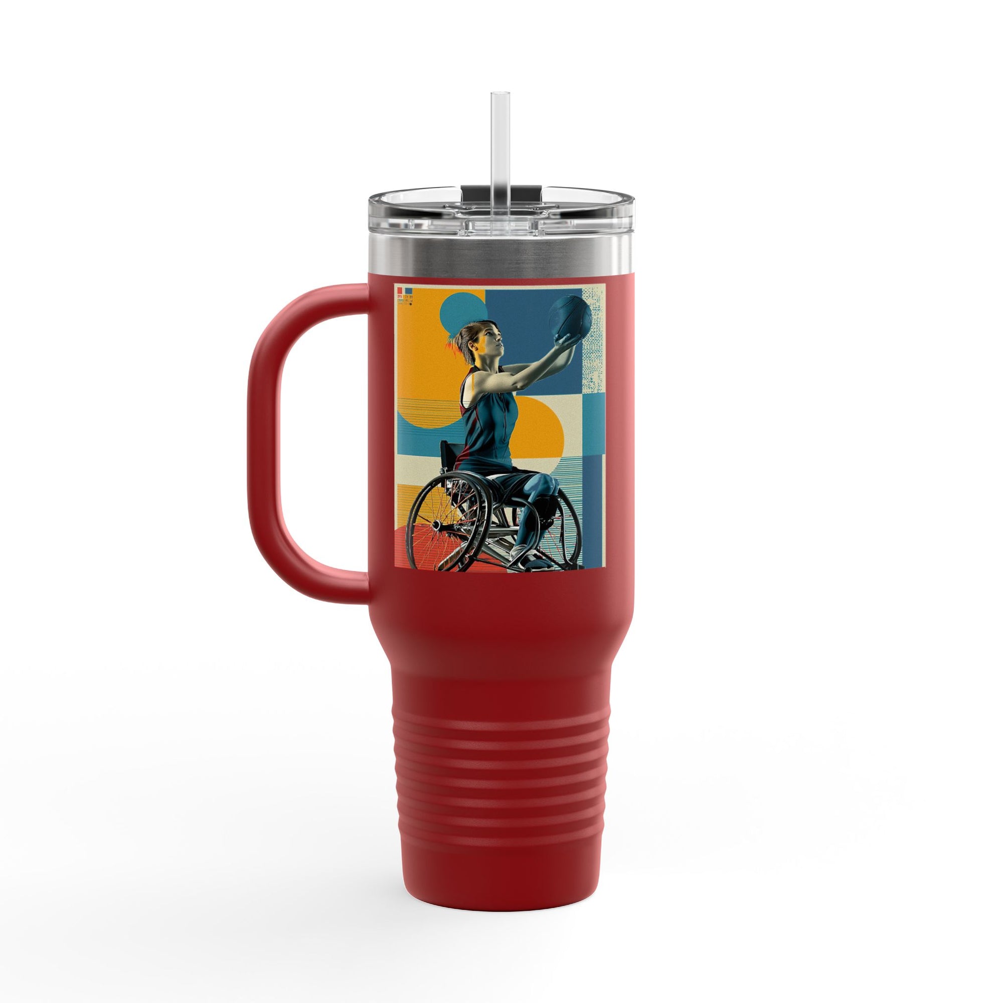Vibrant Insulated Travel Mug, 40oz | Stylish Drinkware for Outdoor Adventures, Sports, Travel, Gifts