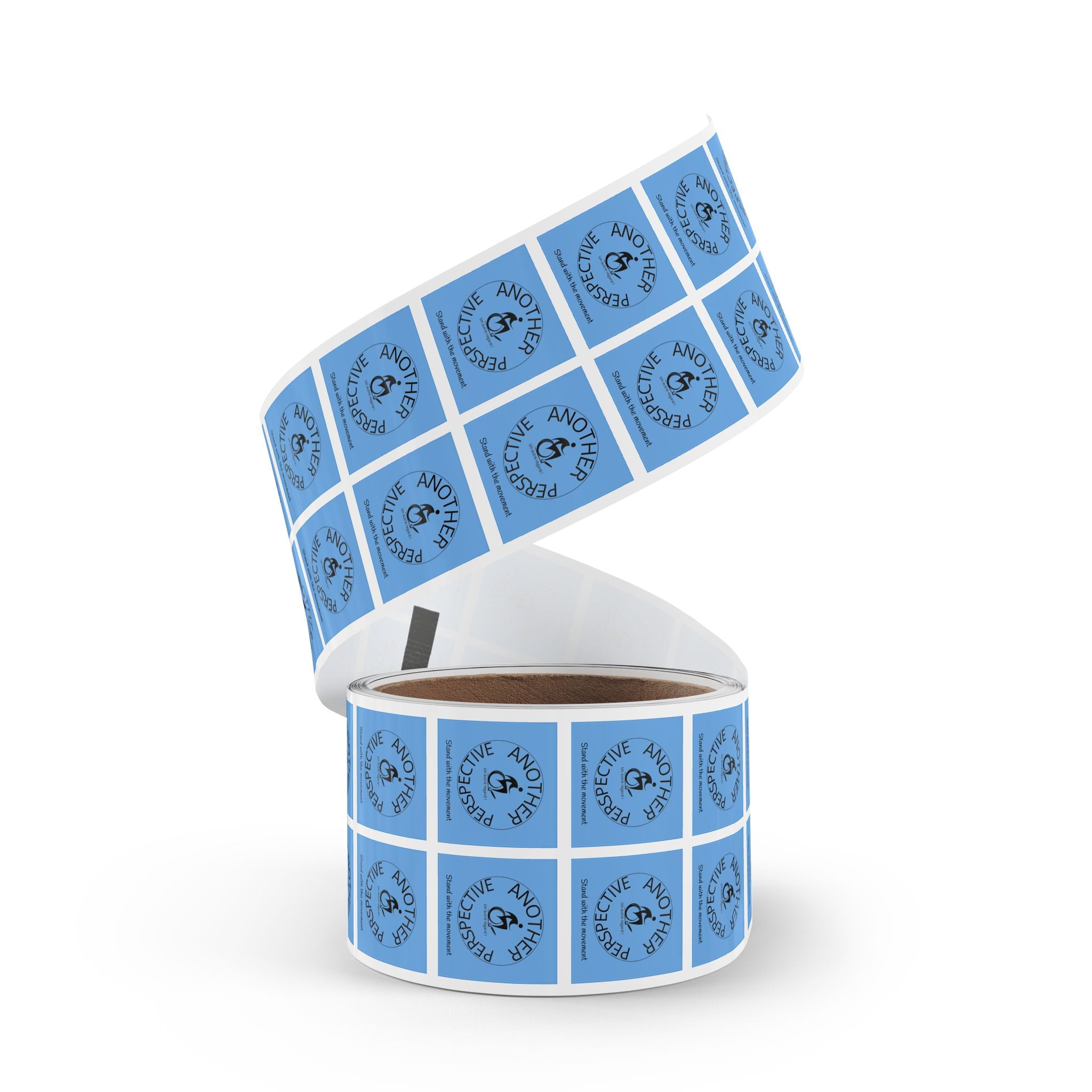 Empowerment Square Sticker Rolls - Perfect for Advocacy Campaigns, Fundraisers, Events, Awareness Initiatives, Gift Wrapping