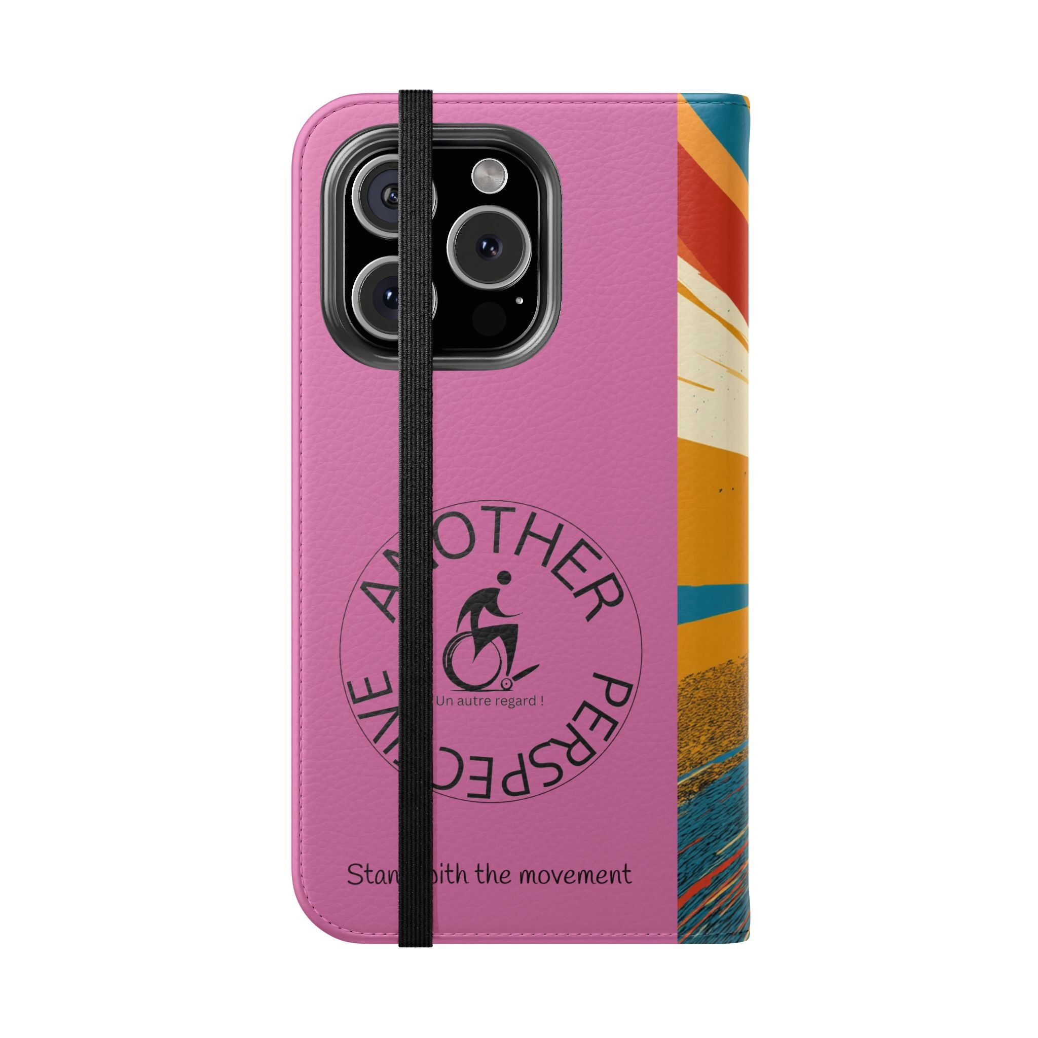 Inclusive Flip Cases for All Wheelchair, Phone Wallet, Strong & Stylish, Stand with the Movement, Perfect Gift, Everyday Use