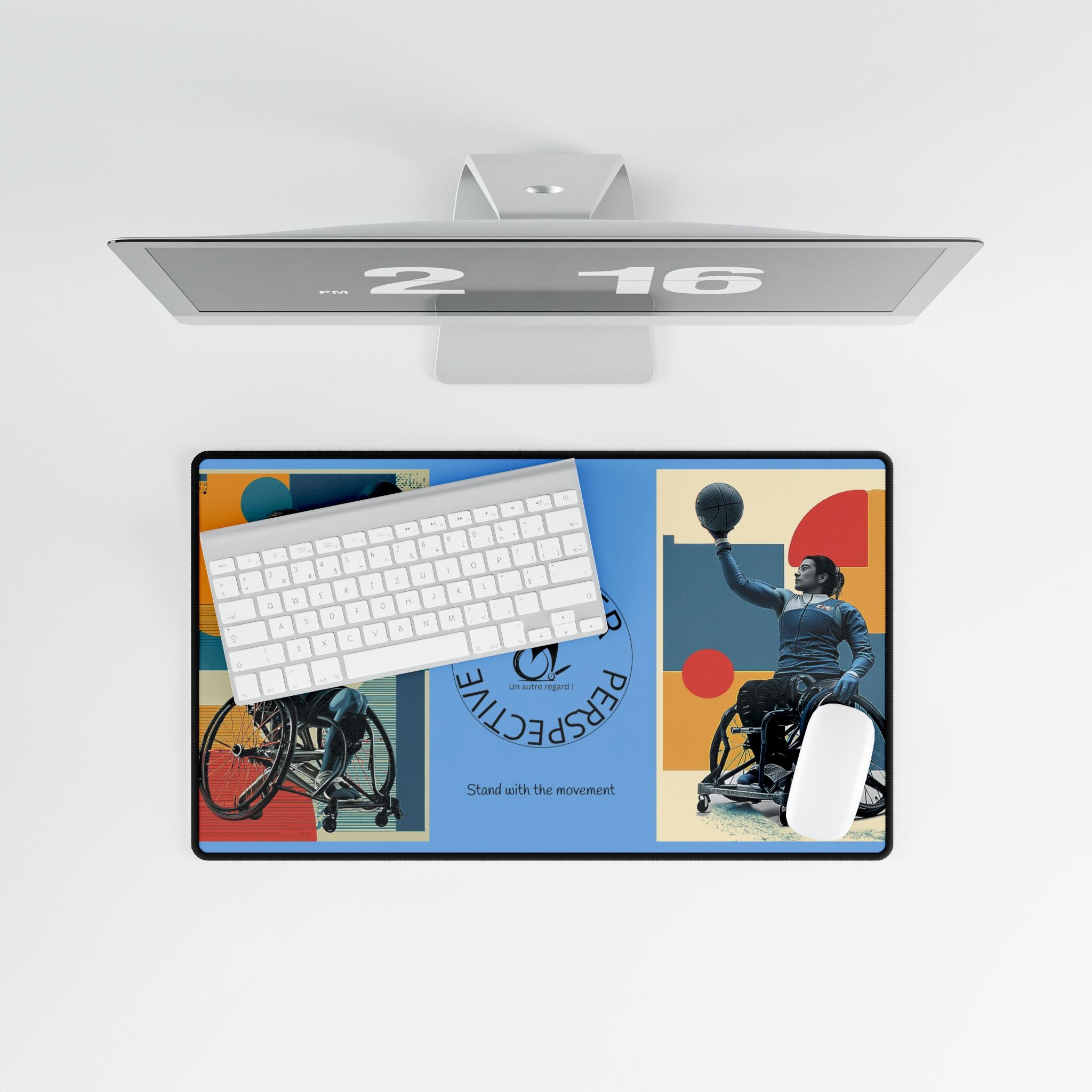 Adaptive Basket Sports Desk Mat - Another Perspective | Motivational Workspace Décor, Office Gift, Inspirational Desk Pad, Home Office Decor, [...]
